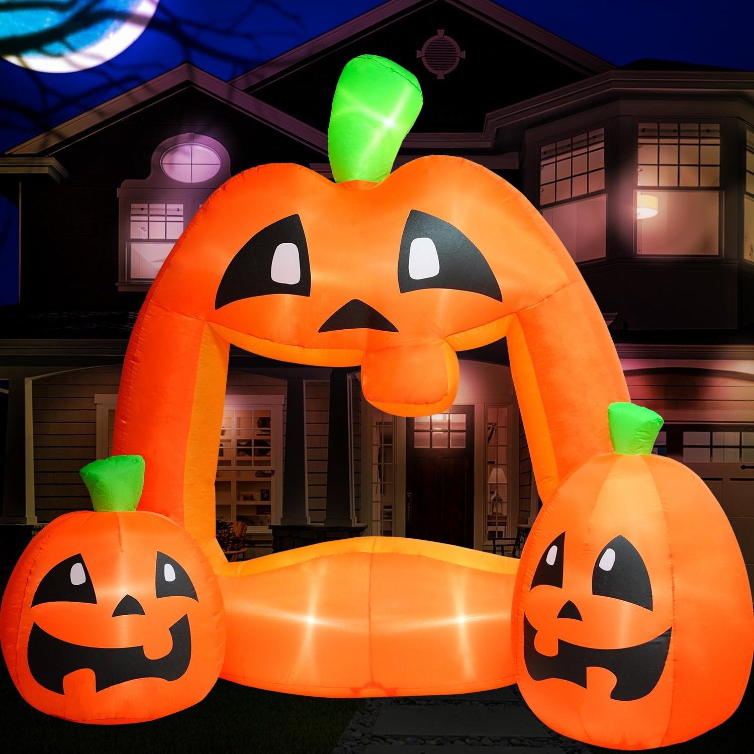 7ft Pumpkin Photo Booth Large Halloween Inflatable Outdoor Decoration