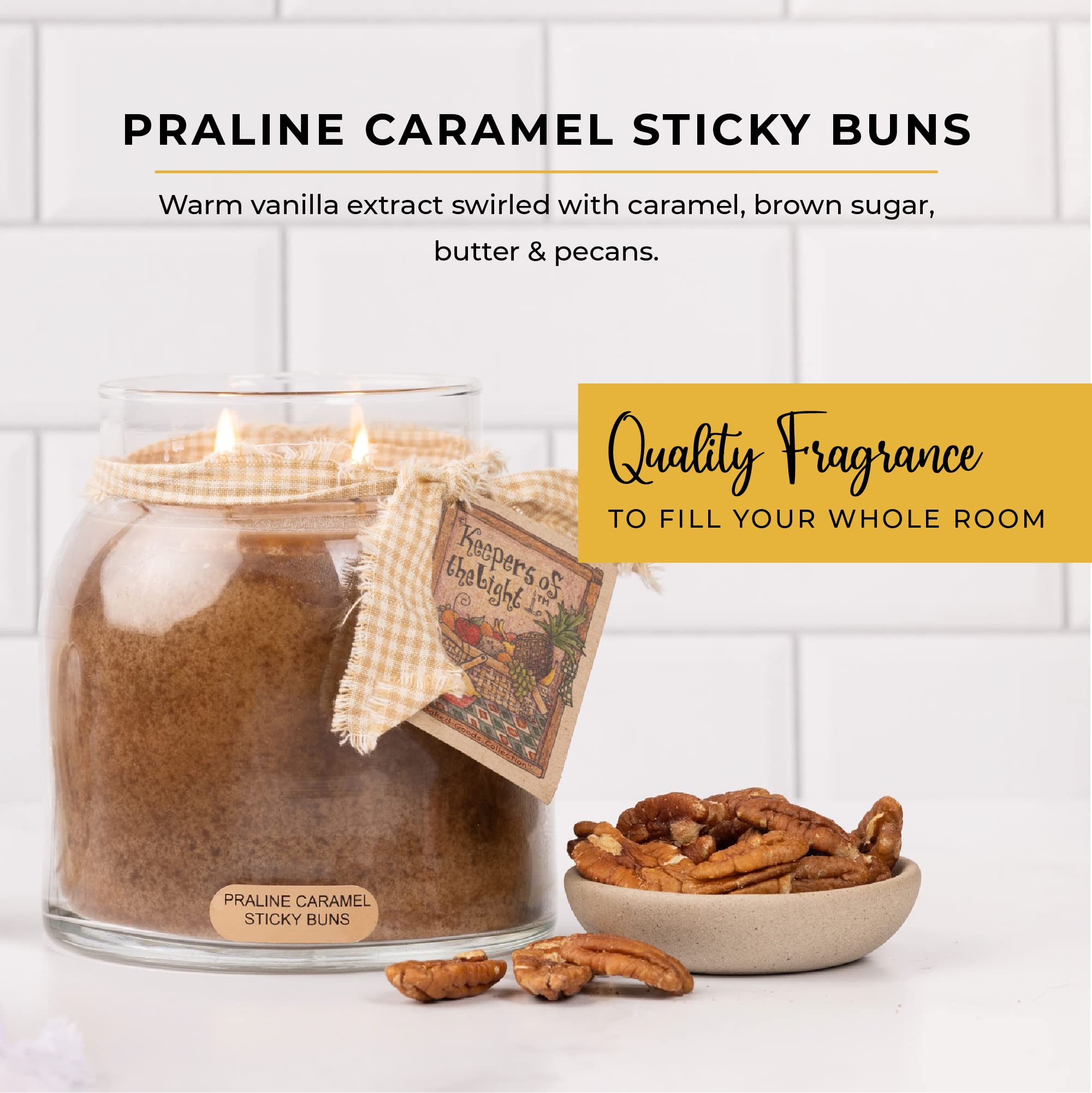 Praline Caramel Sticky Buns Candle - Fall candle - gift candle