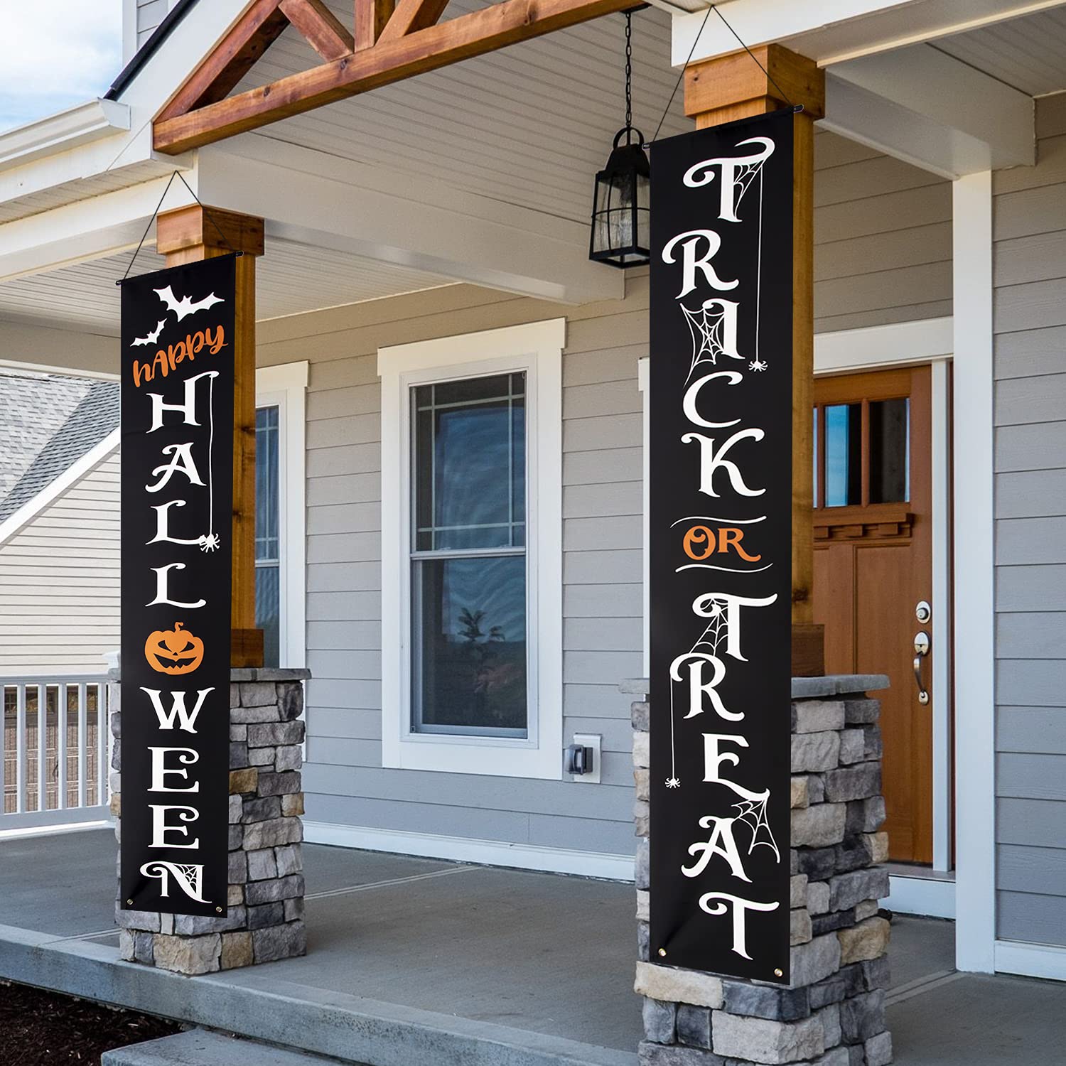 Halloween Outdoor Banner Trick or Treat Happy Halloween