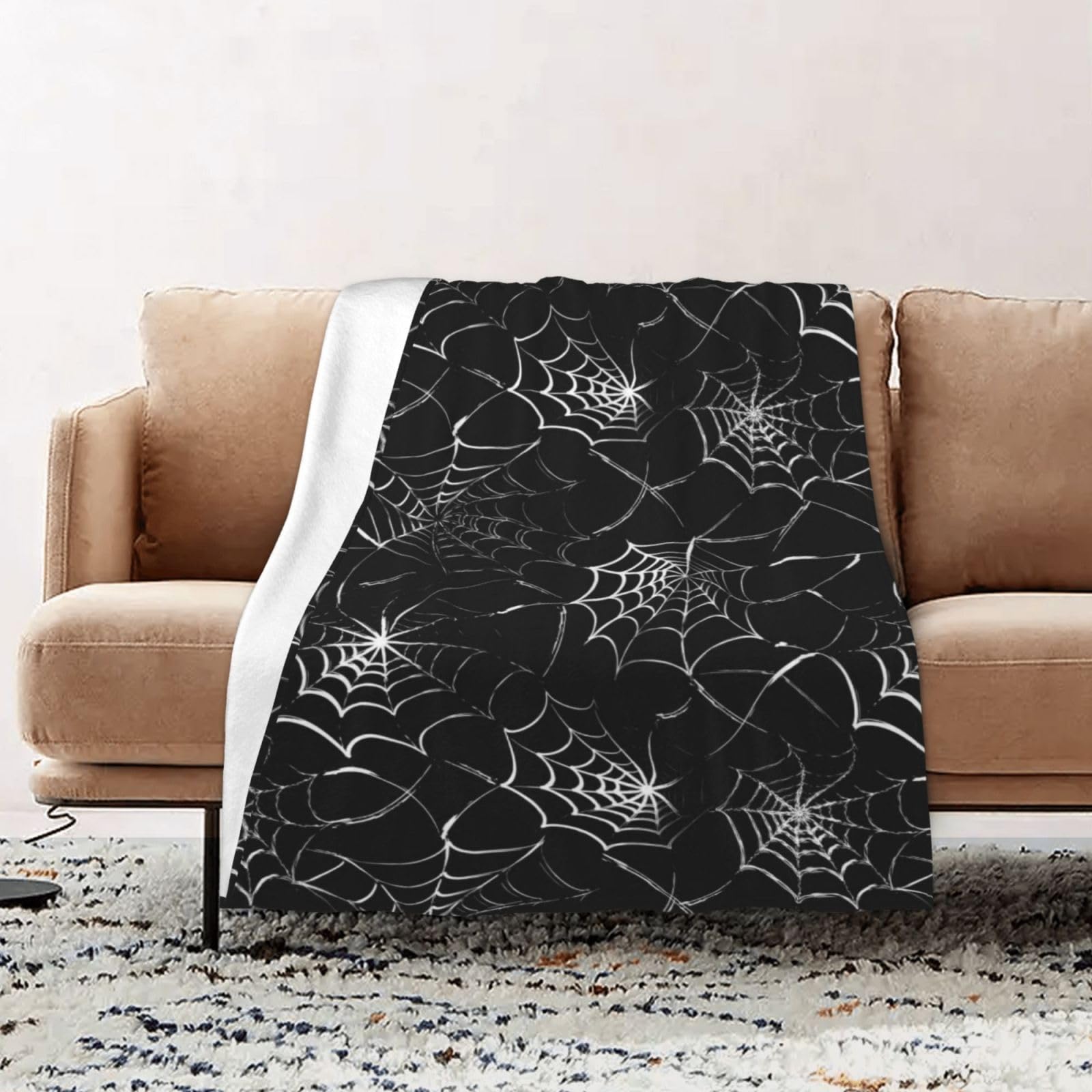 Spider Web Design Throw Blanket