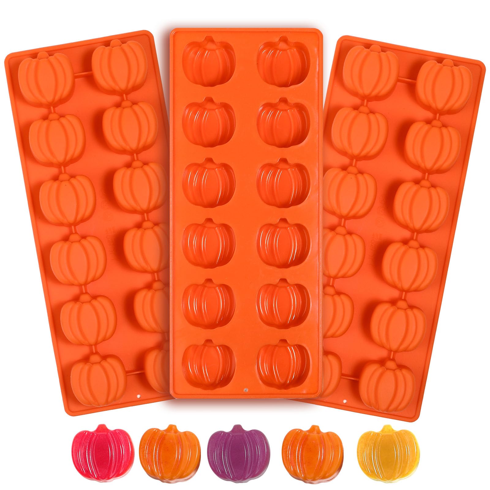 Pumpkin Chocolate Mold 3 PCS Silicone