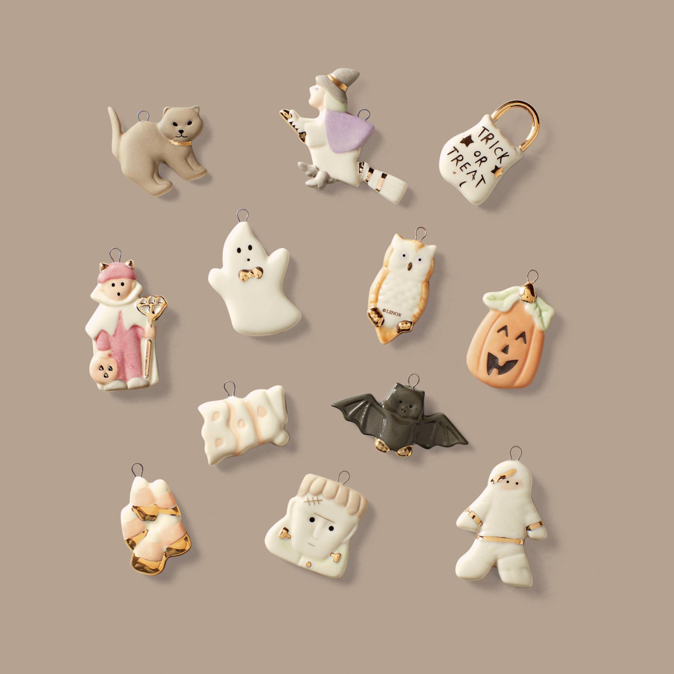 12 piece set Halloween ornaments 