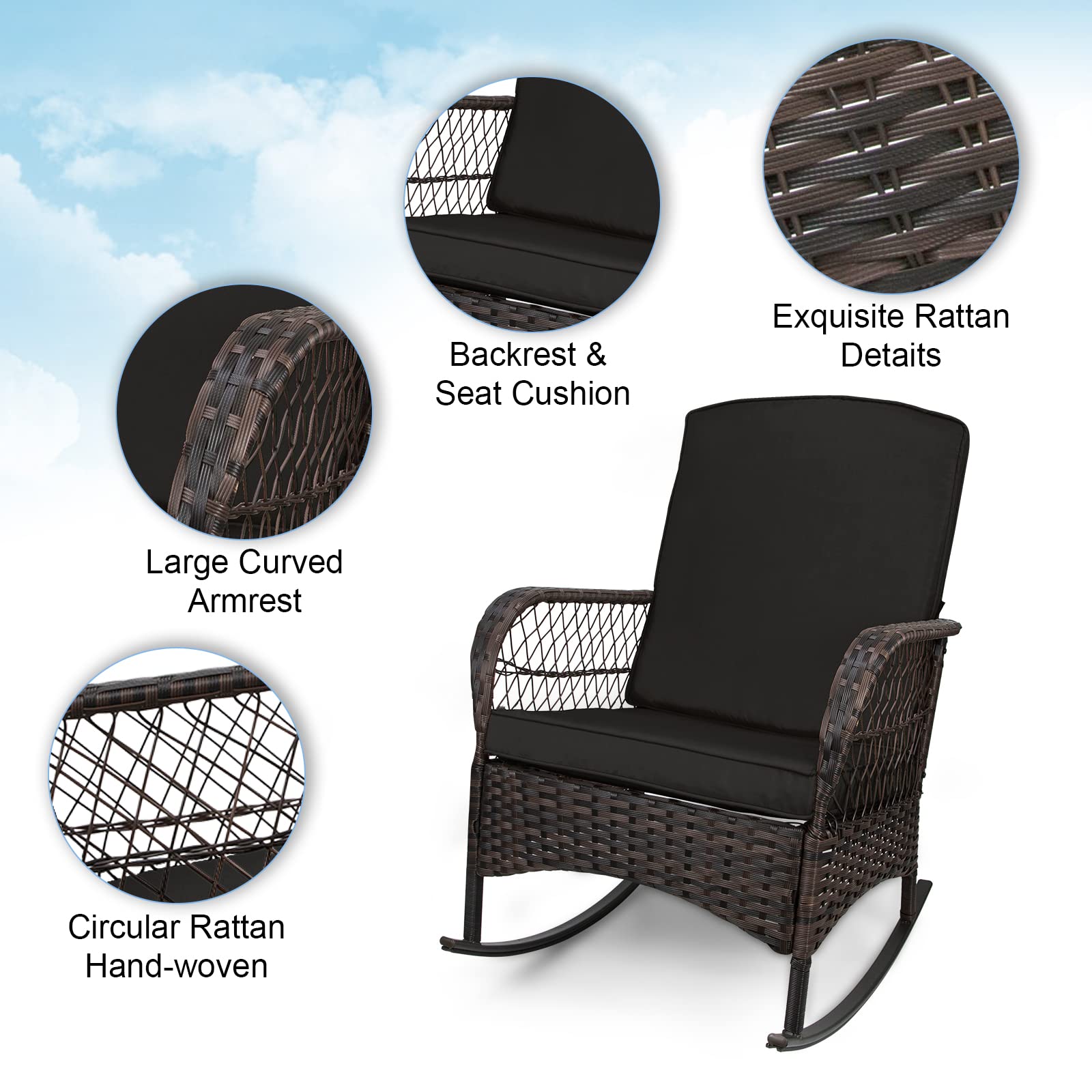 rocking chair features