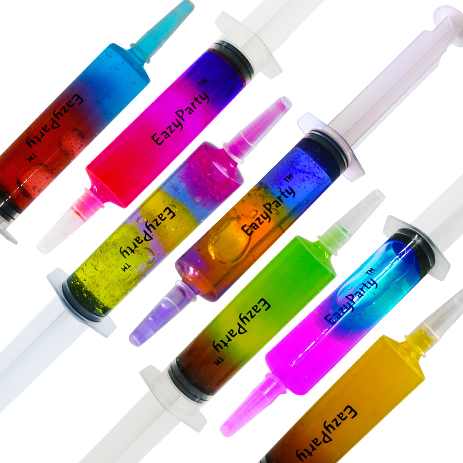 Party Jello Syringes with 5 Extra Caps, 50 Pack Reusable 2oz