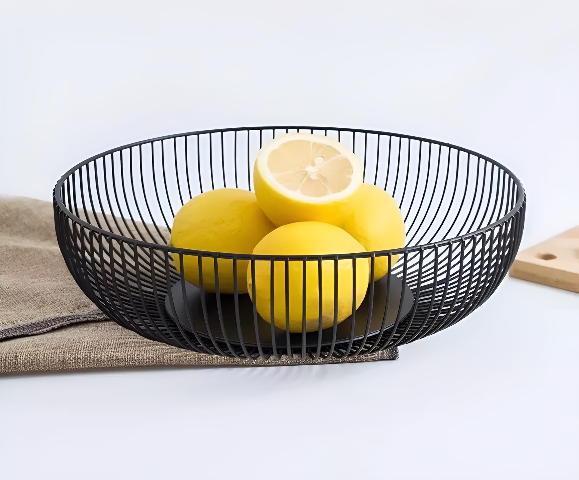 Metal Wire Countertop Fruit Basket Bowl