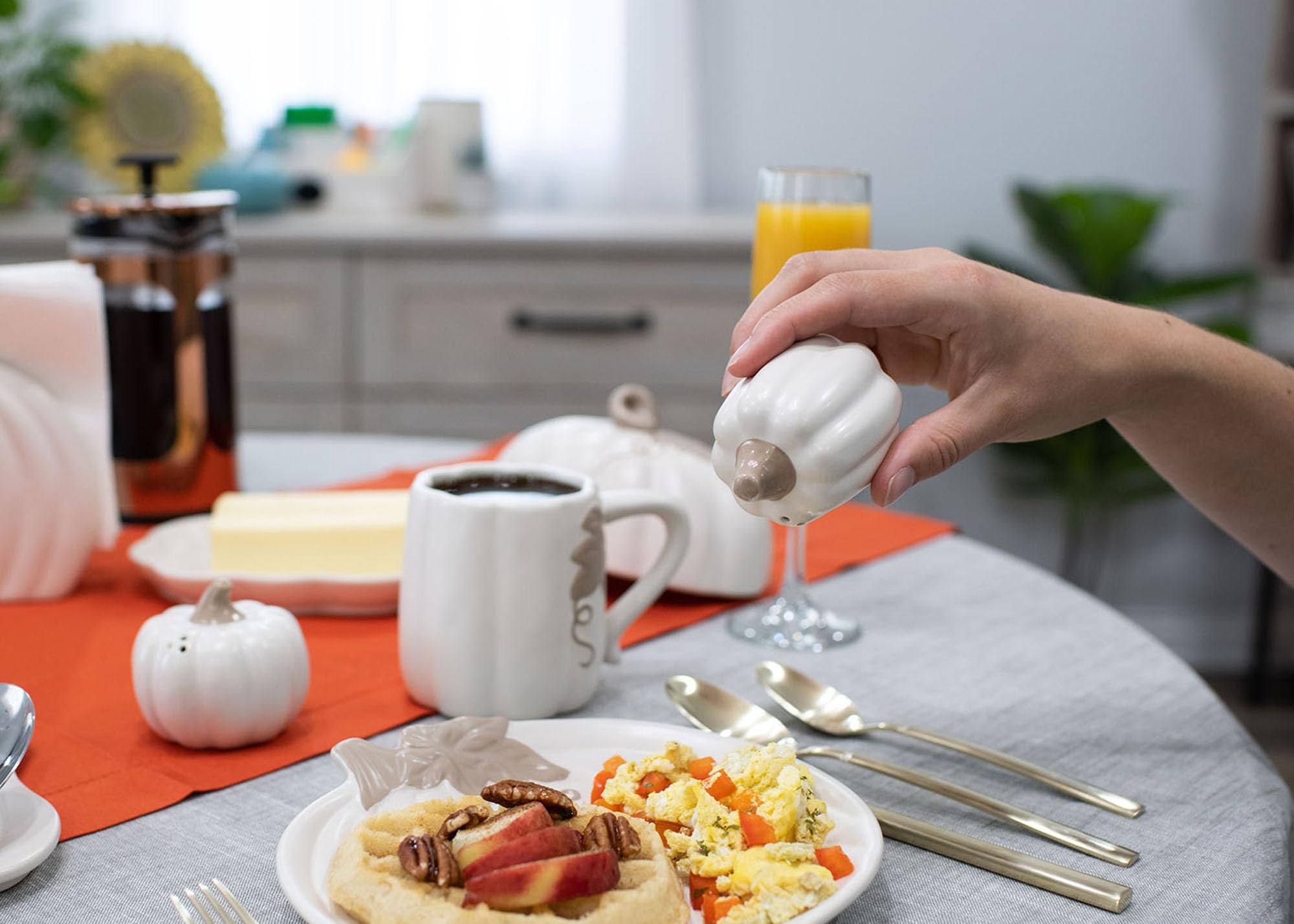 Pumpkin Shaped Salt Shaker