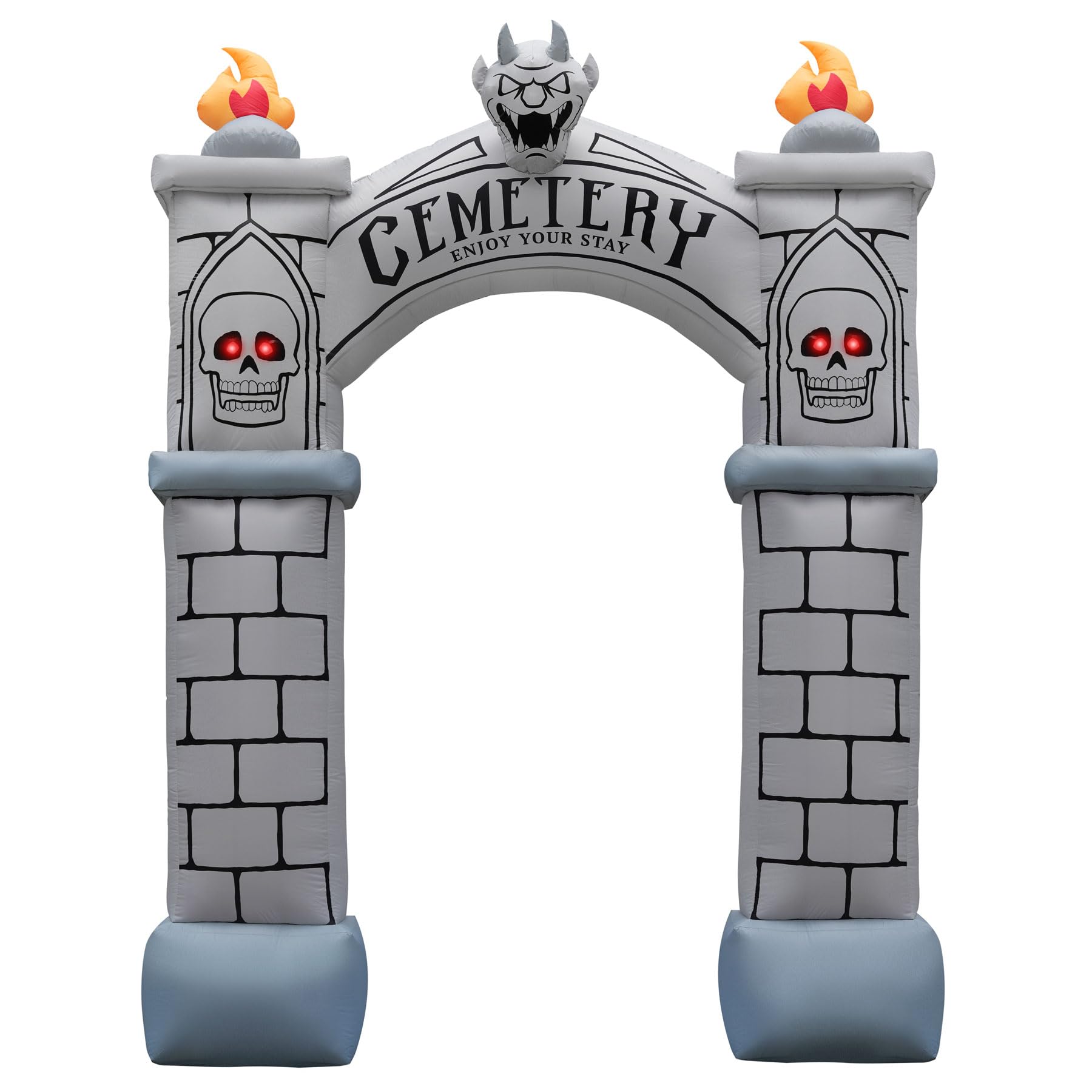 9ft Haunted Cemetery Archway Large Inflatable Halloween Decoration