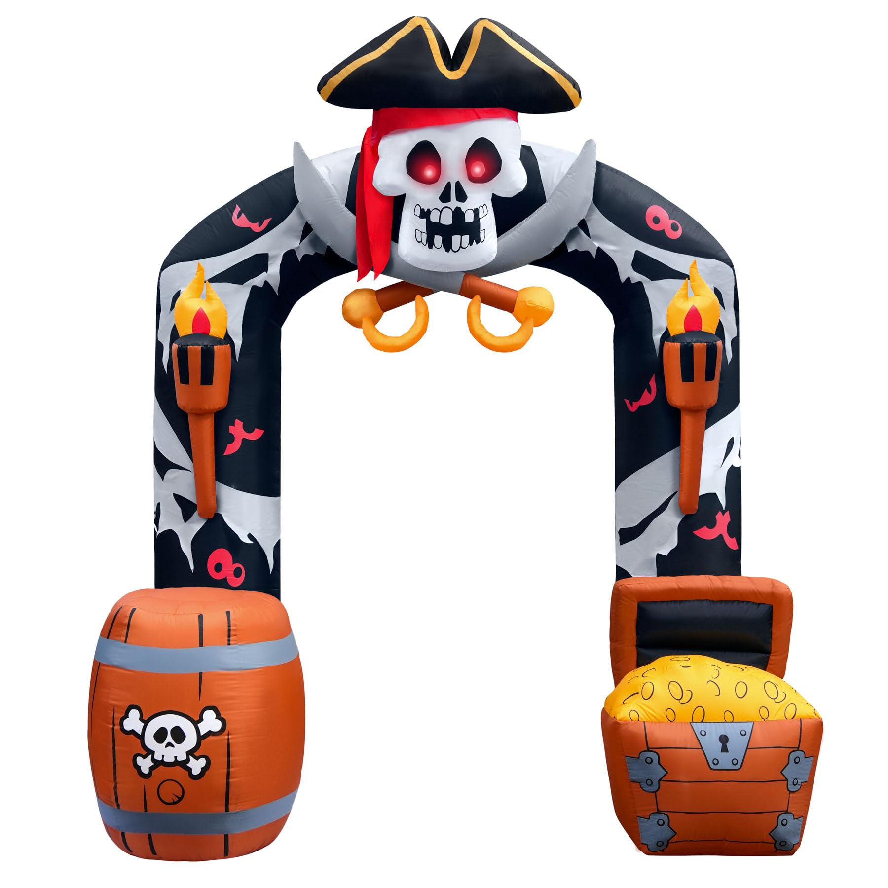 9.5ft Pirate Archway Large Inflatable with LEDs