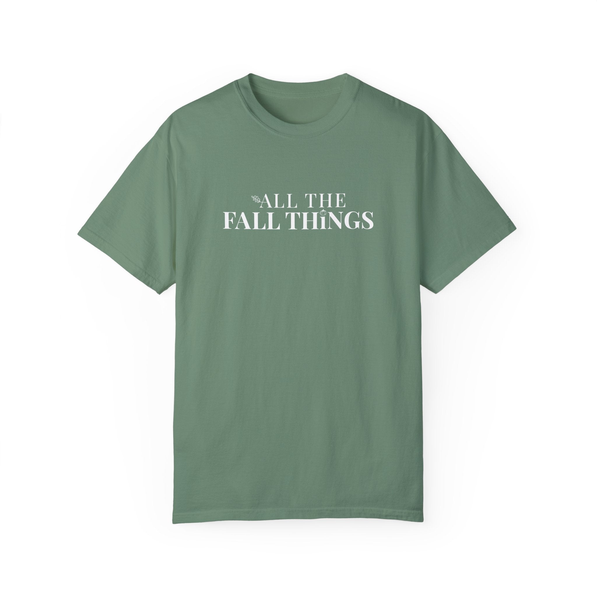 All The Fall Things Brand Logo T-shirt Light Green