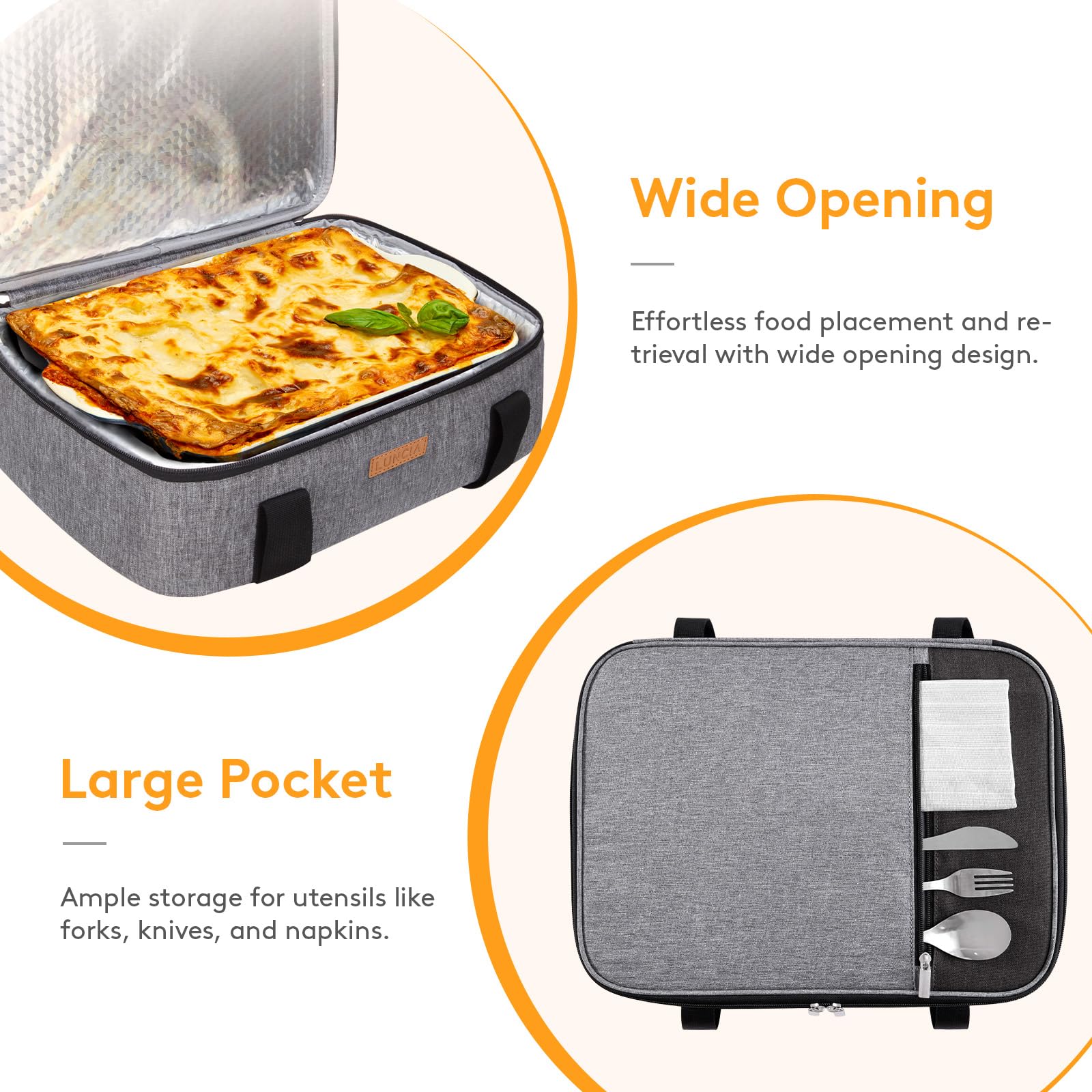 Insulated Casserole Carrier for Hot or Cold Food