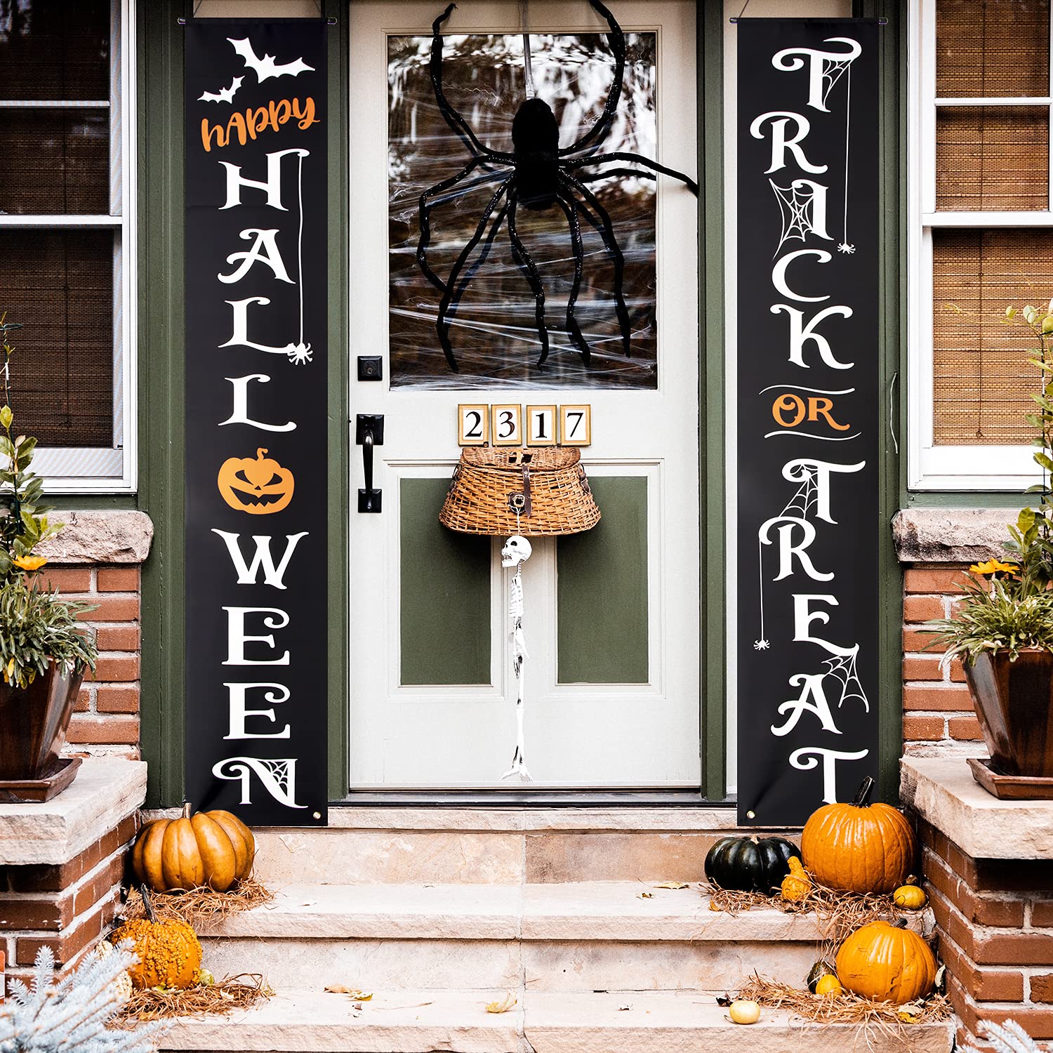 Halloween Outdoor Banner Trick or Treat Happy Halloween