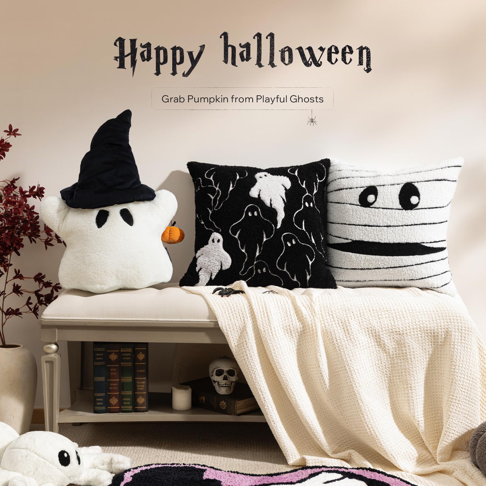 ghost pillow for Halloween