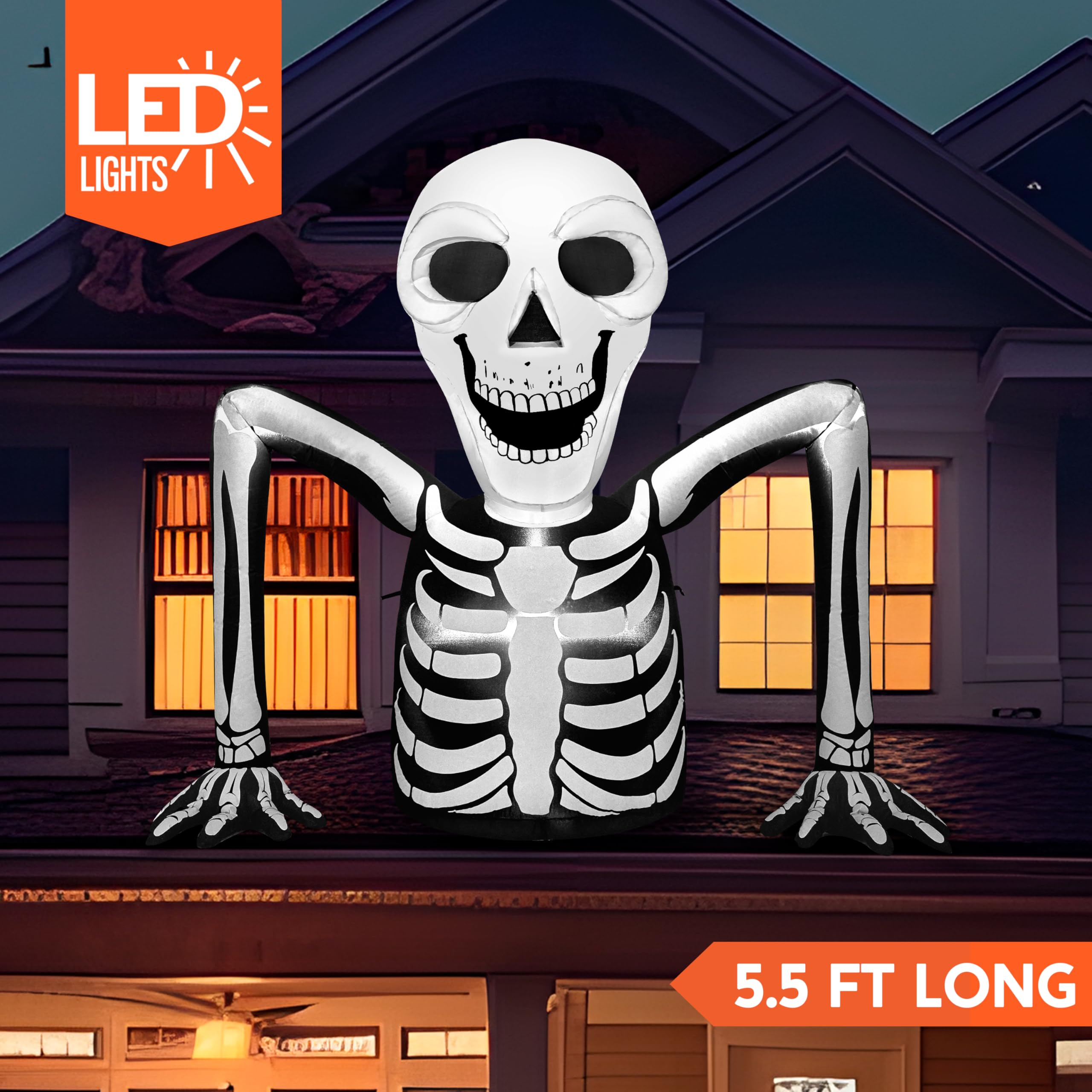 5.5 FT Long Skeleton Ground Breaker Inflatable