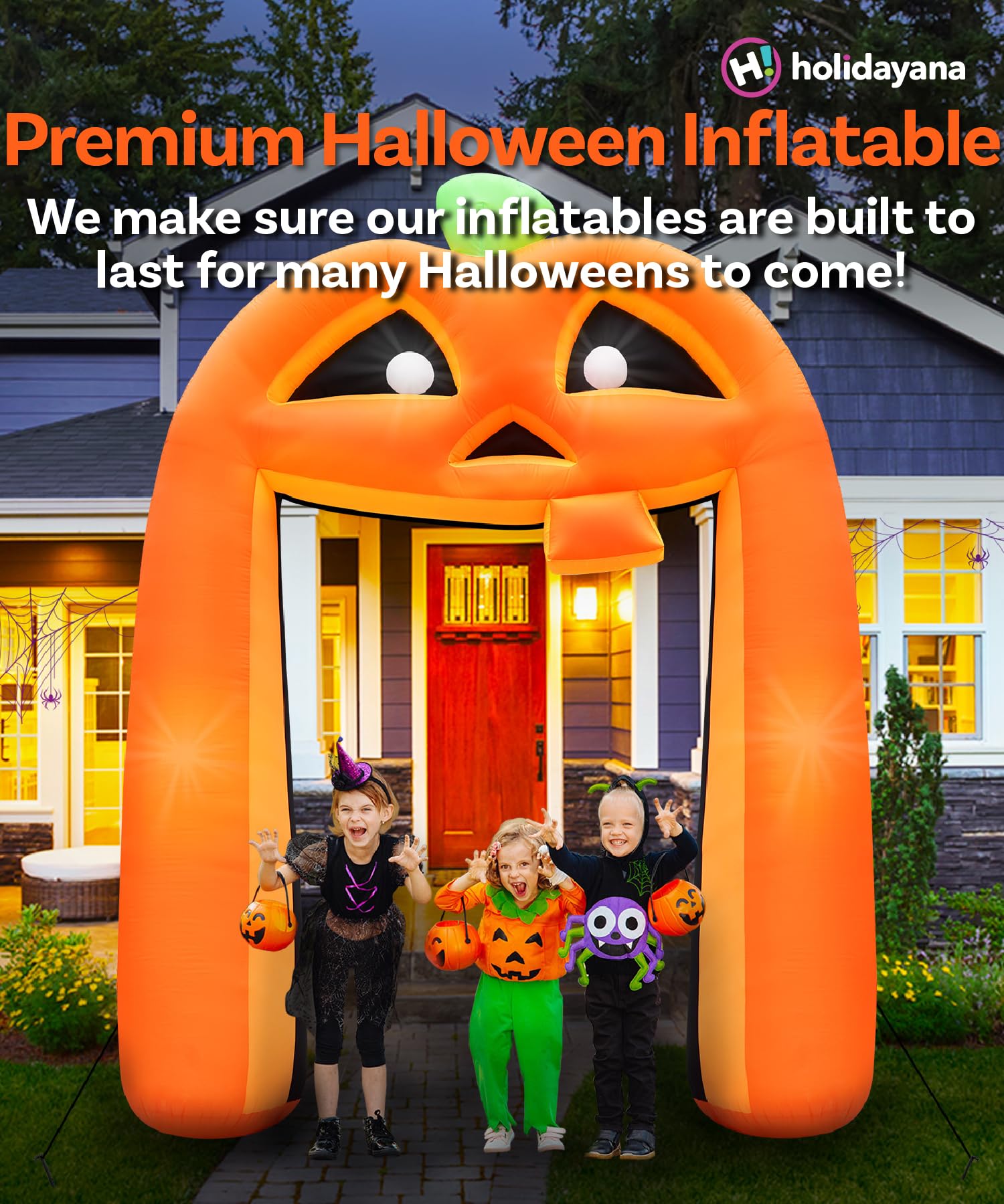 10ft Pumpkin Archway Large Inflatable Halloween Decoration