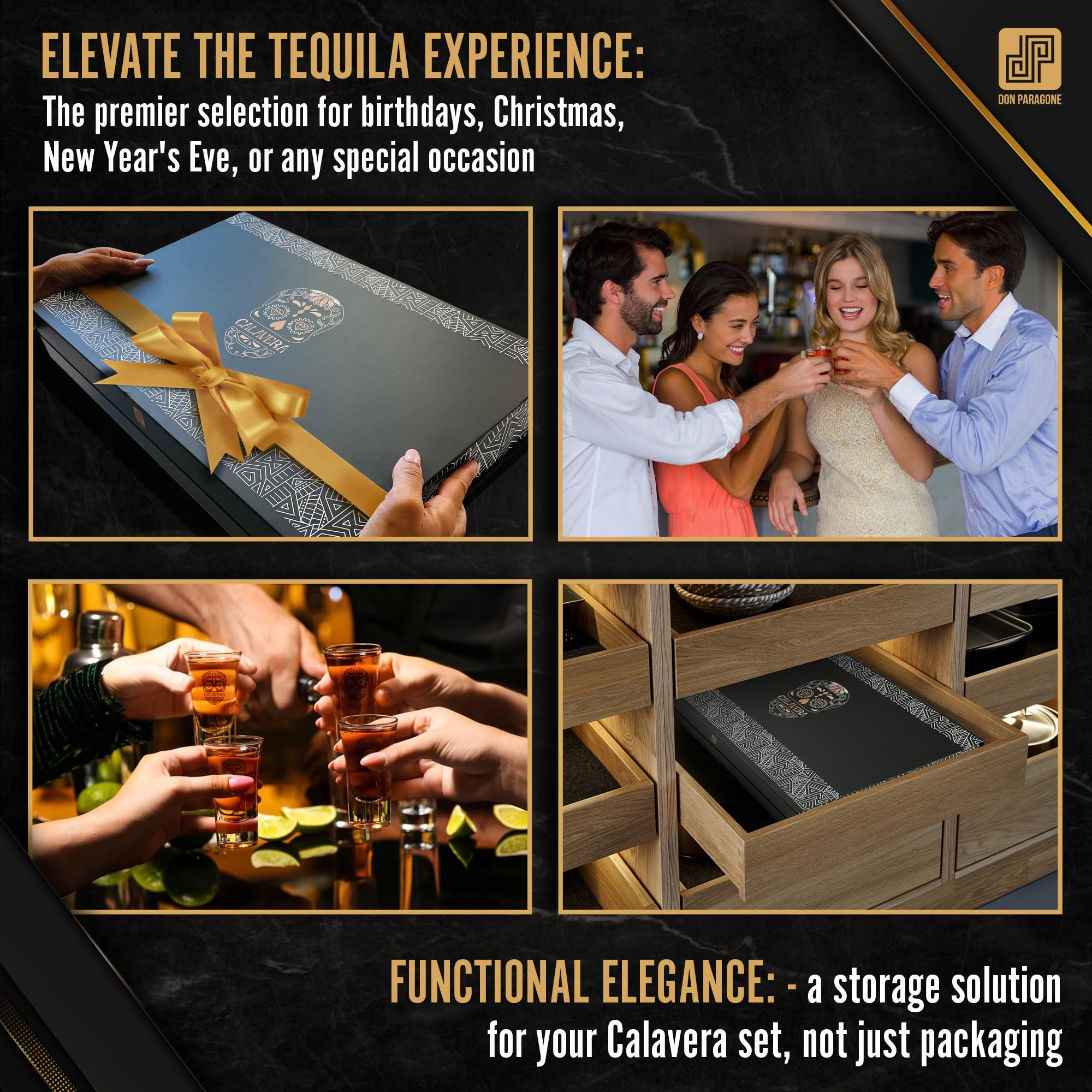 elevate the tequila experience with this set