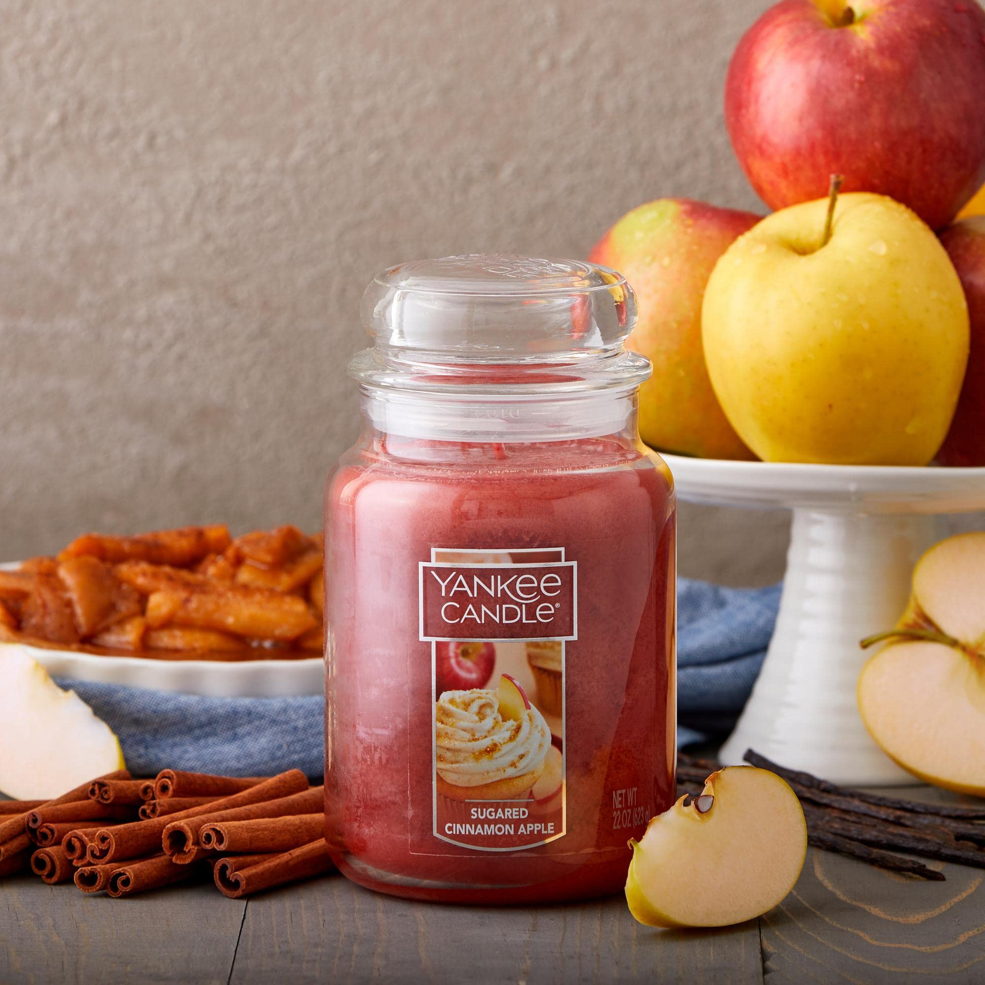 Sugared Cinnamon Apple Scented Candle by Yankee Candle
