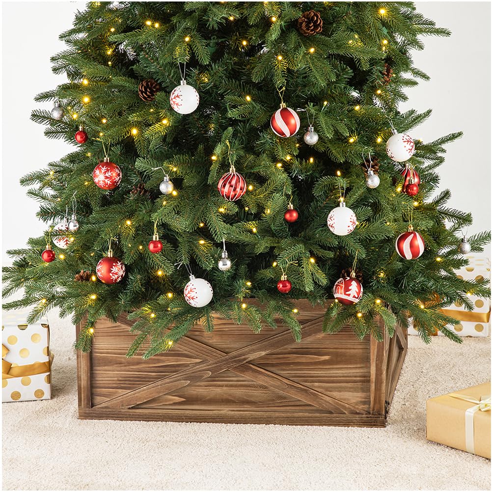 22" Natural Wooden Christmas Tree Collar