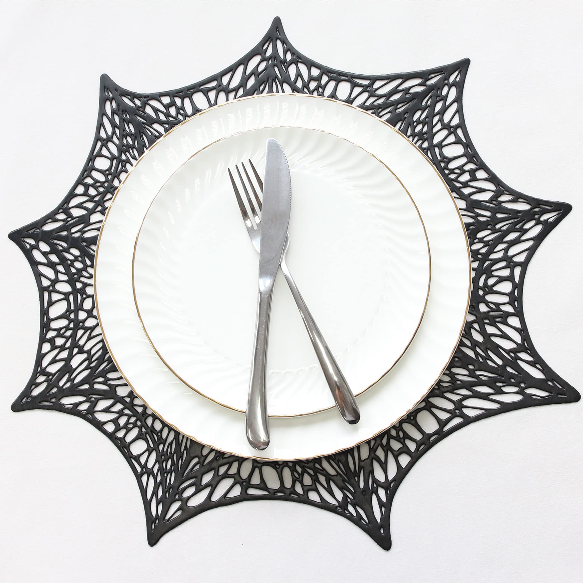 Vinyl Placemat Hollow Out Design, Set of 6