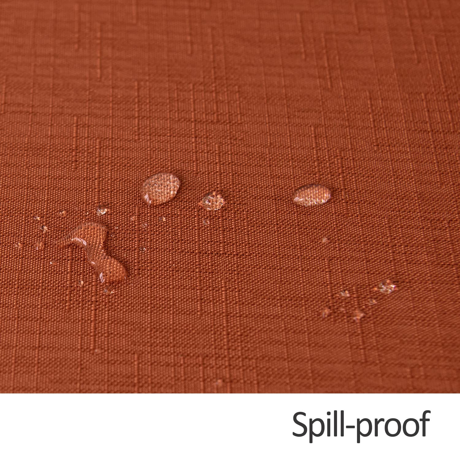 Textured Rectangular Tablecloth Water Resistance & Antiwrinkle