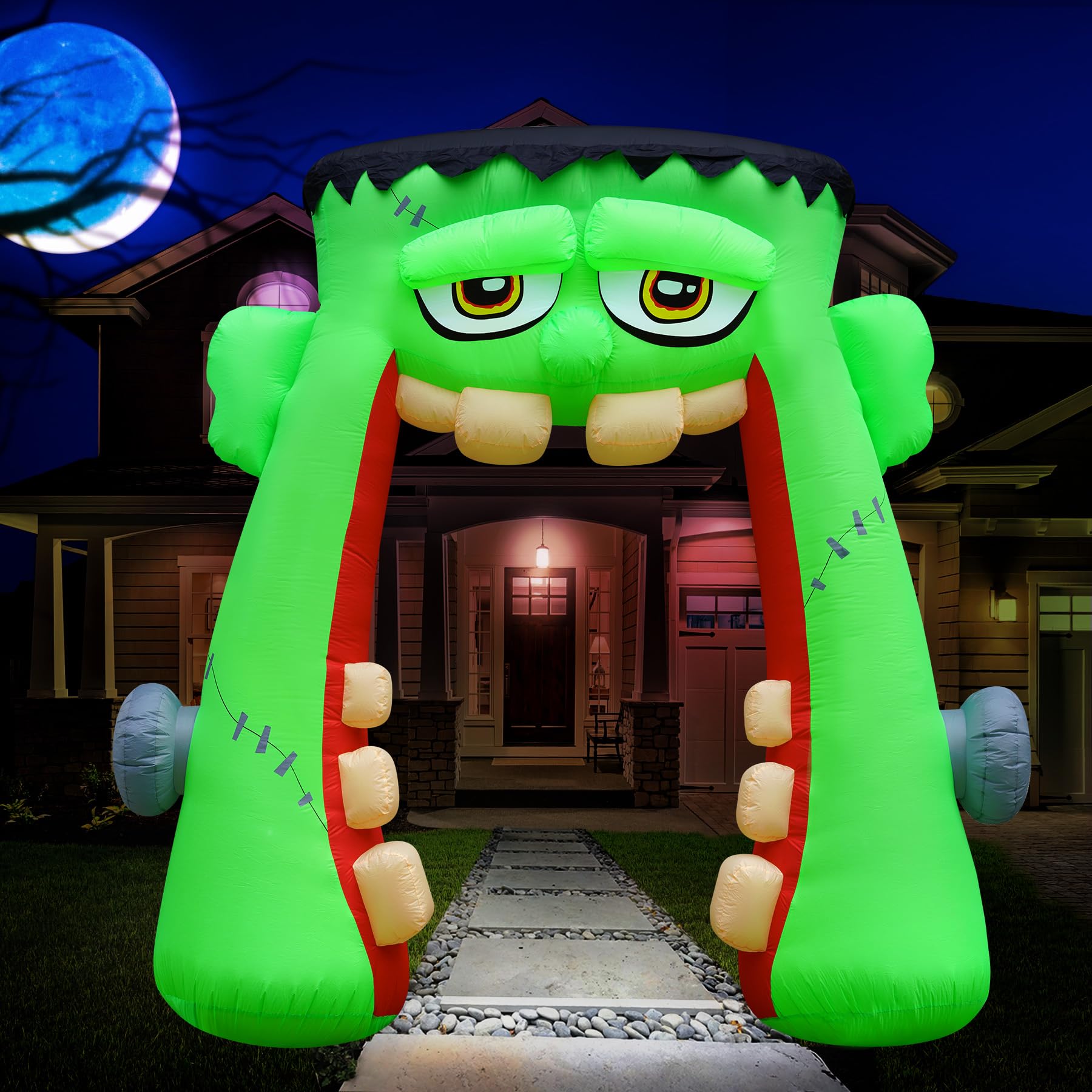 10ft Monster Mouth Archway Large Inflatable with LEDs