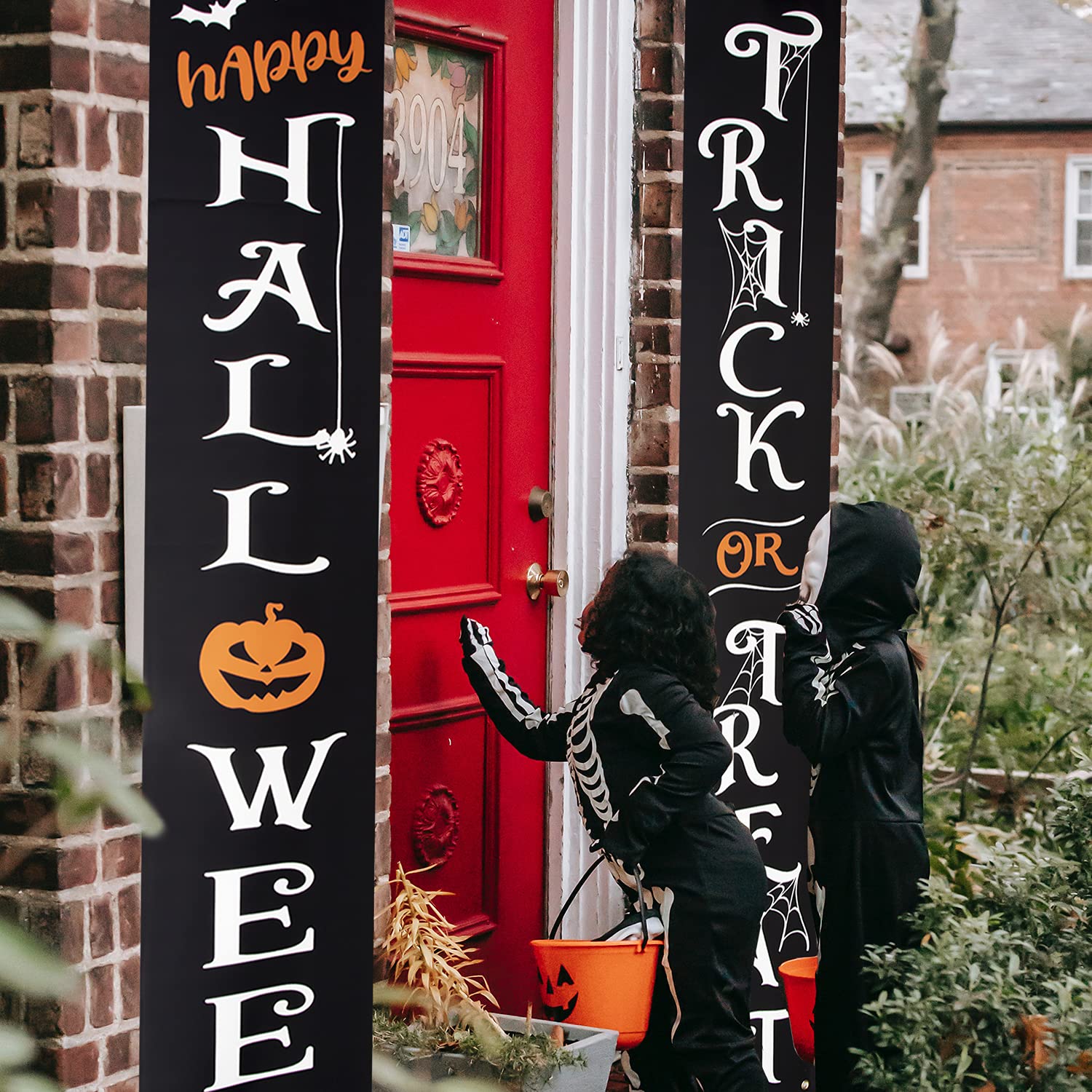 Halloween Outdoor Banner Trick or Treat Happy Halloween