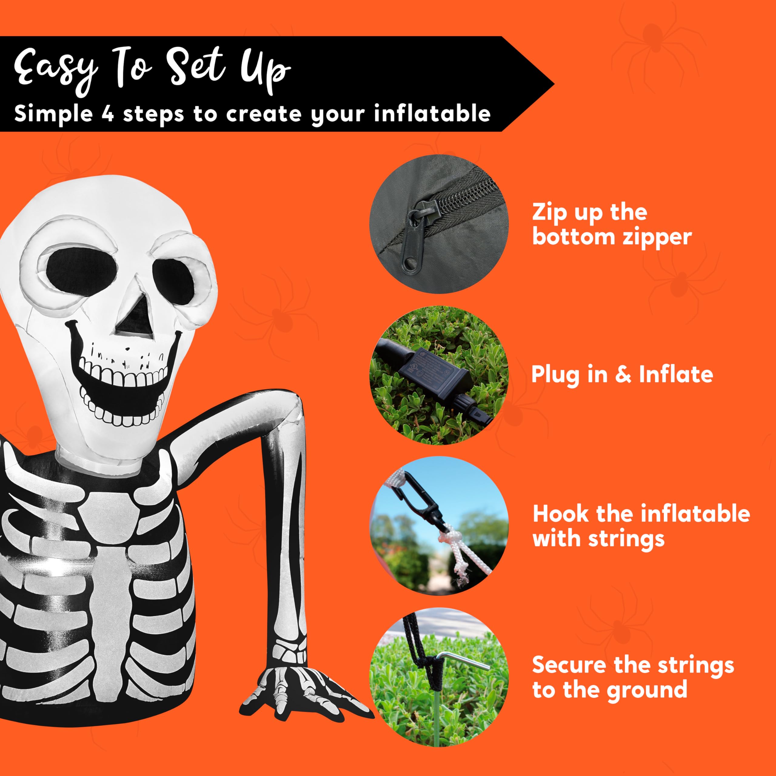 5.5 FT Long Skeleton Ground Breaker Inflatable