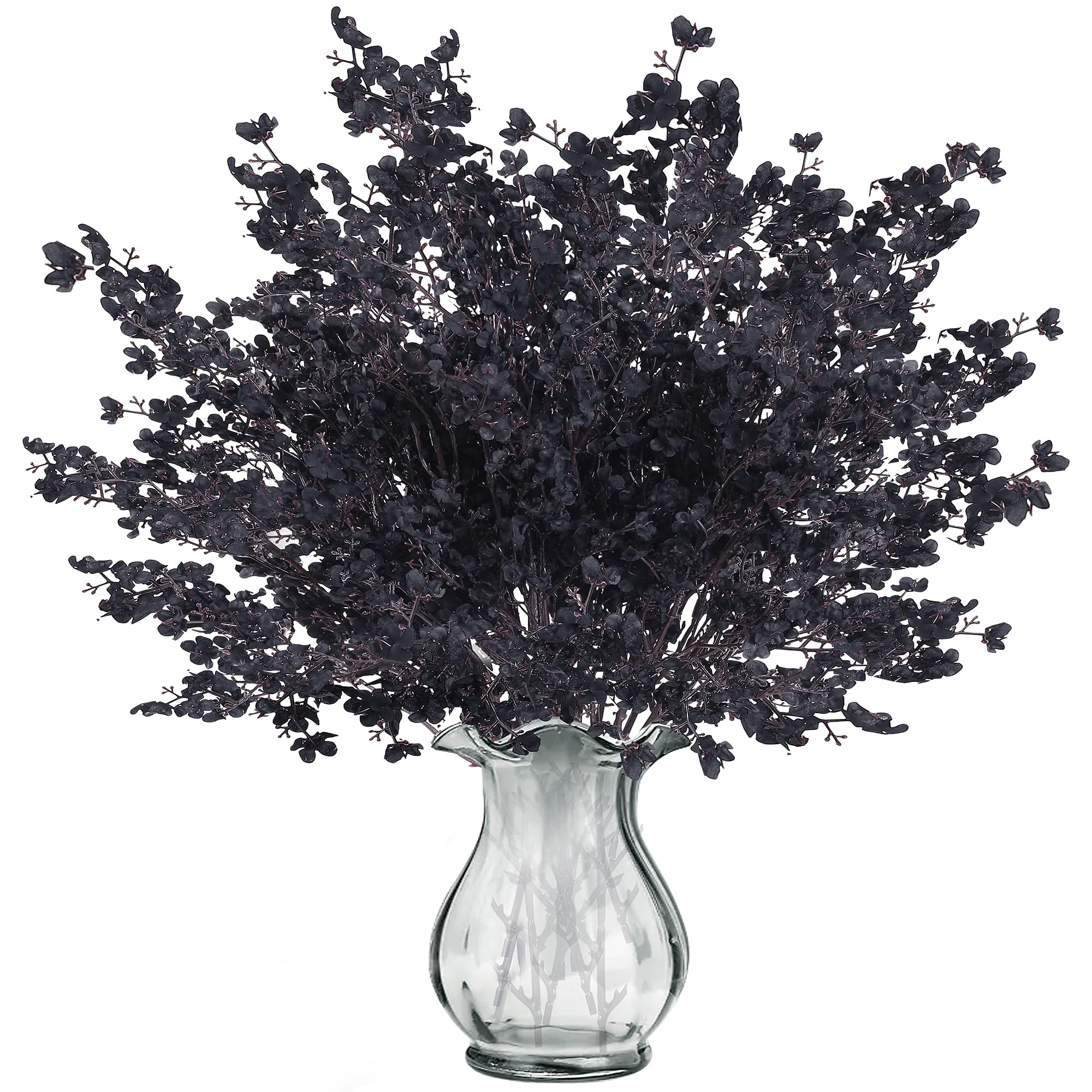 15 Pcs Baby's Breath Artificial Flowers (Black)