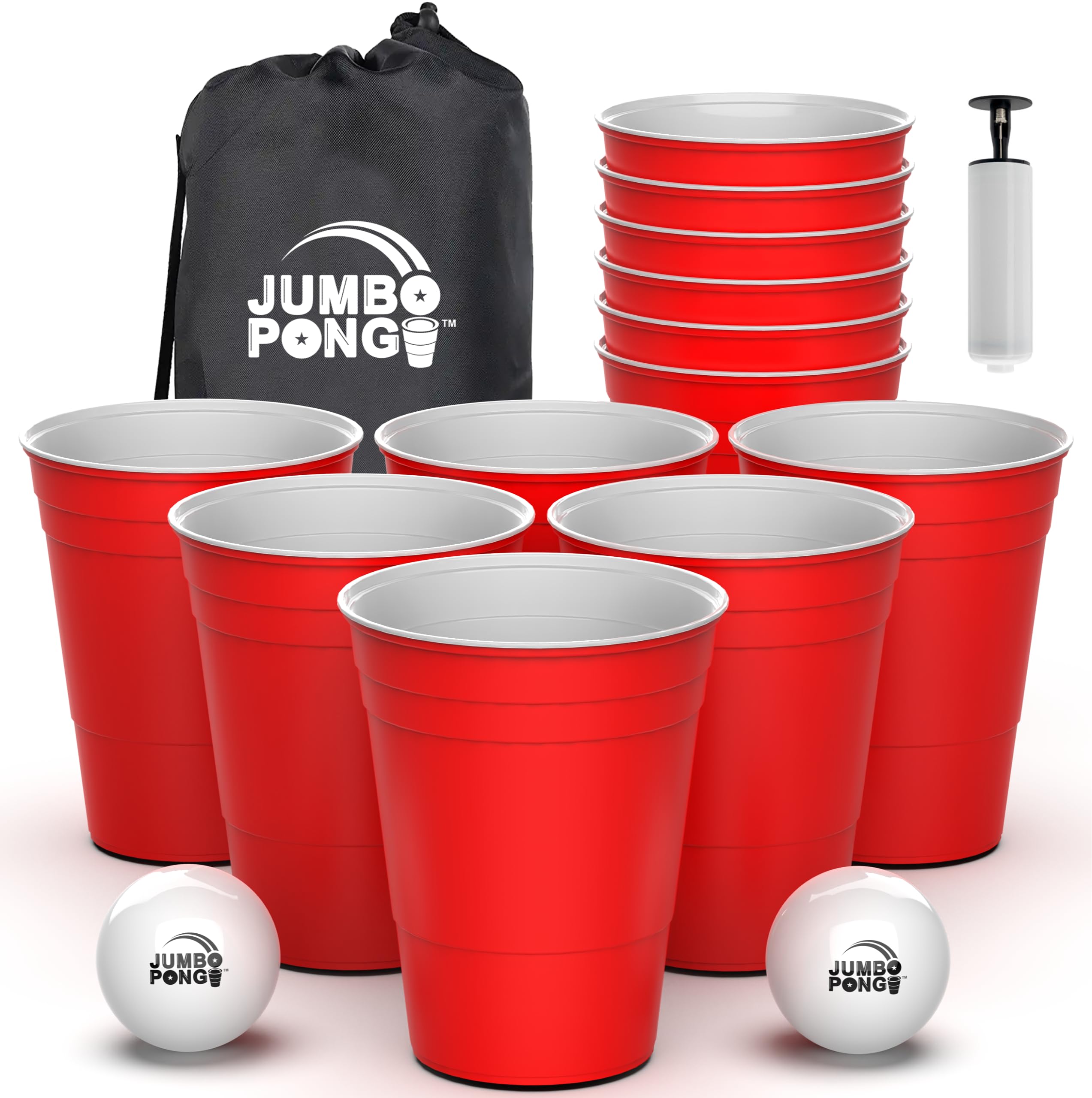 Jumbo Pong - Giant Yard Pong Game for Outdoor Lawn