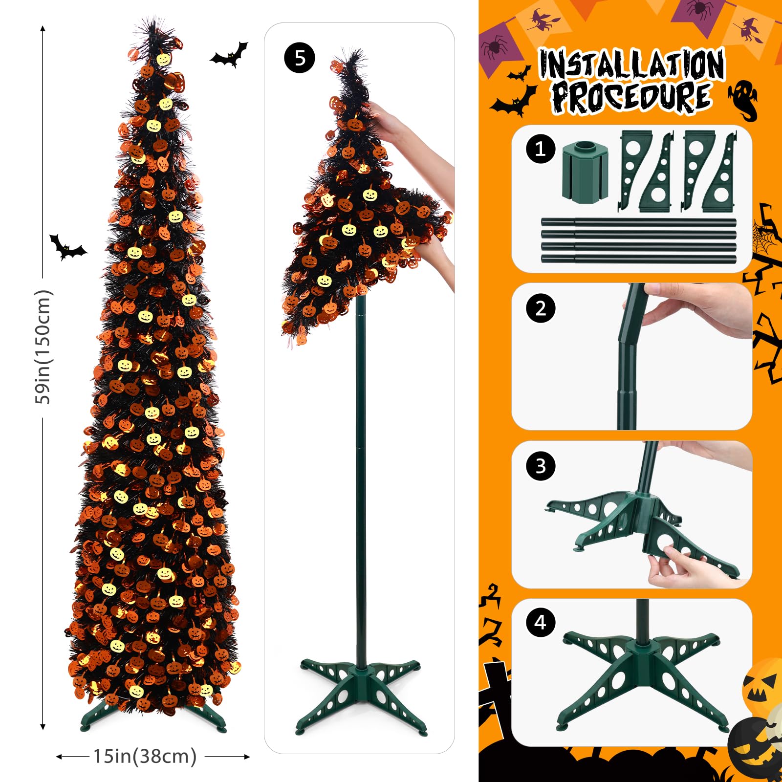 halloween pop-up tree