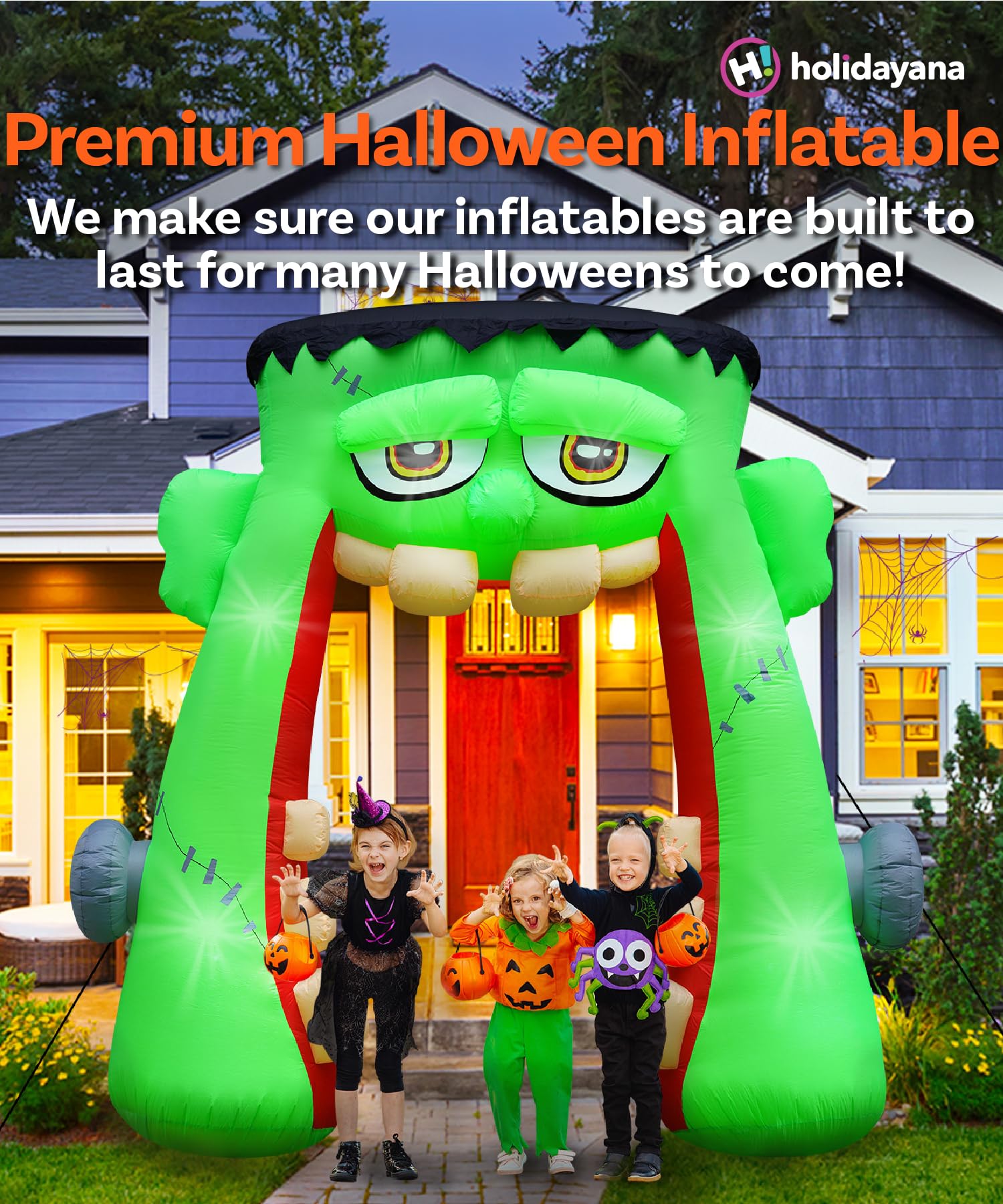 10ft Monster Mouth Archway Large Inflatable with LEDs