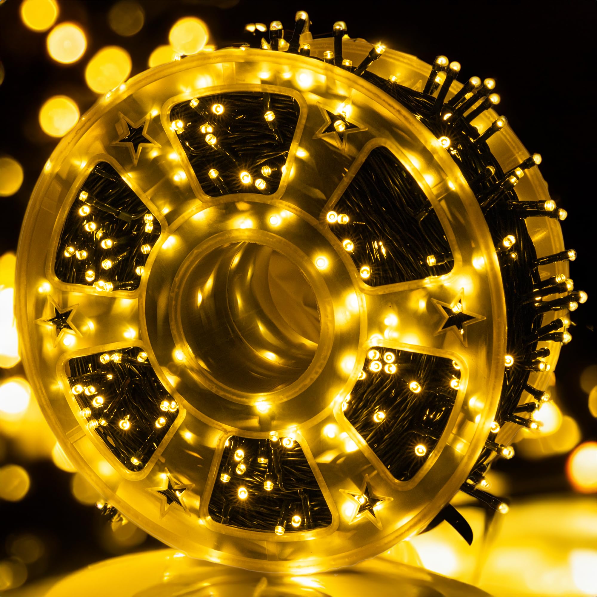 Warm White 1000 LED 328 FT Plug in Fairy Light with Remote Outdoor String Lights