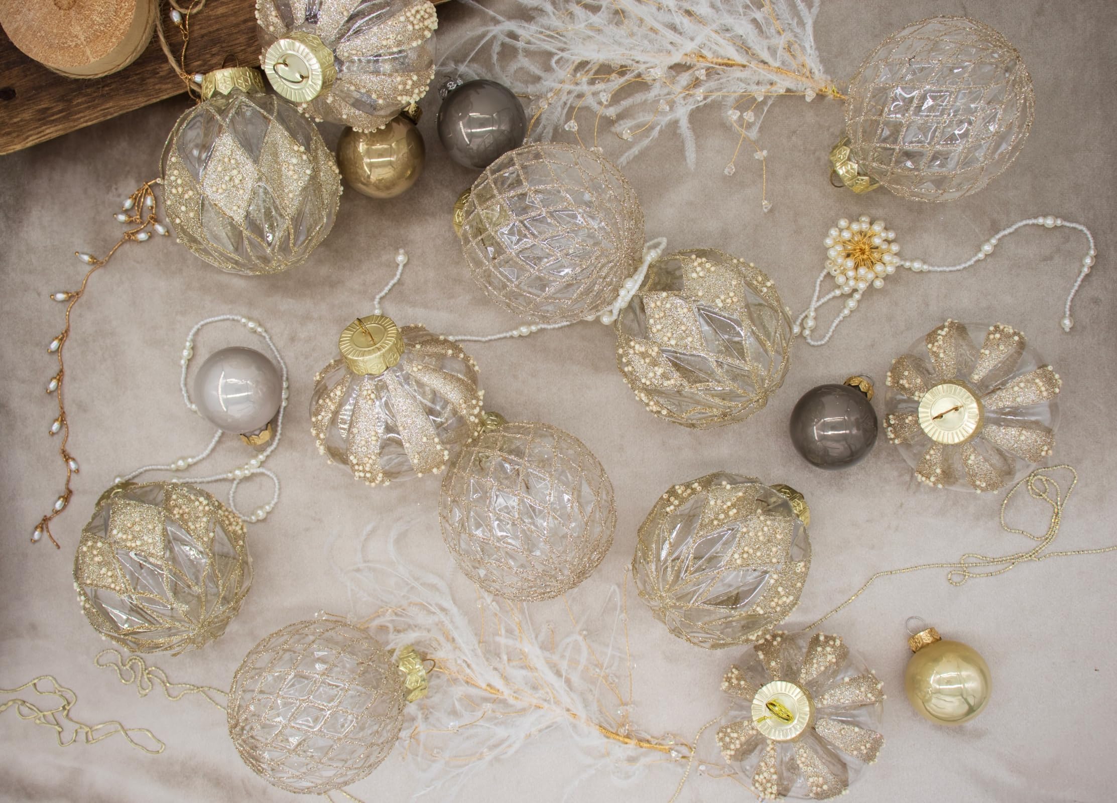 ornaments displayed on table