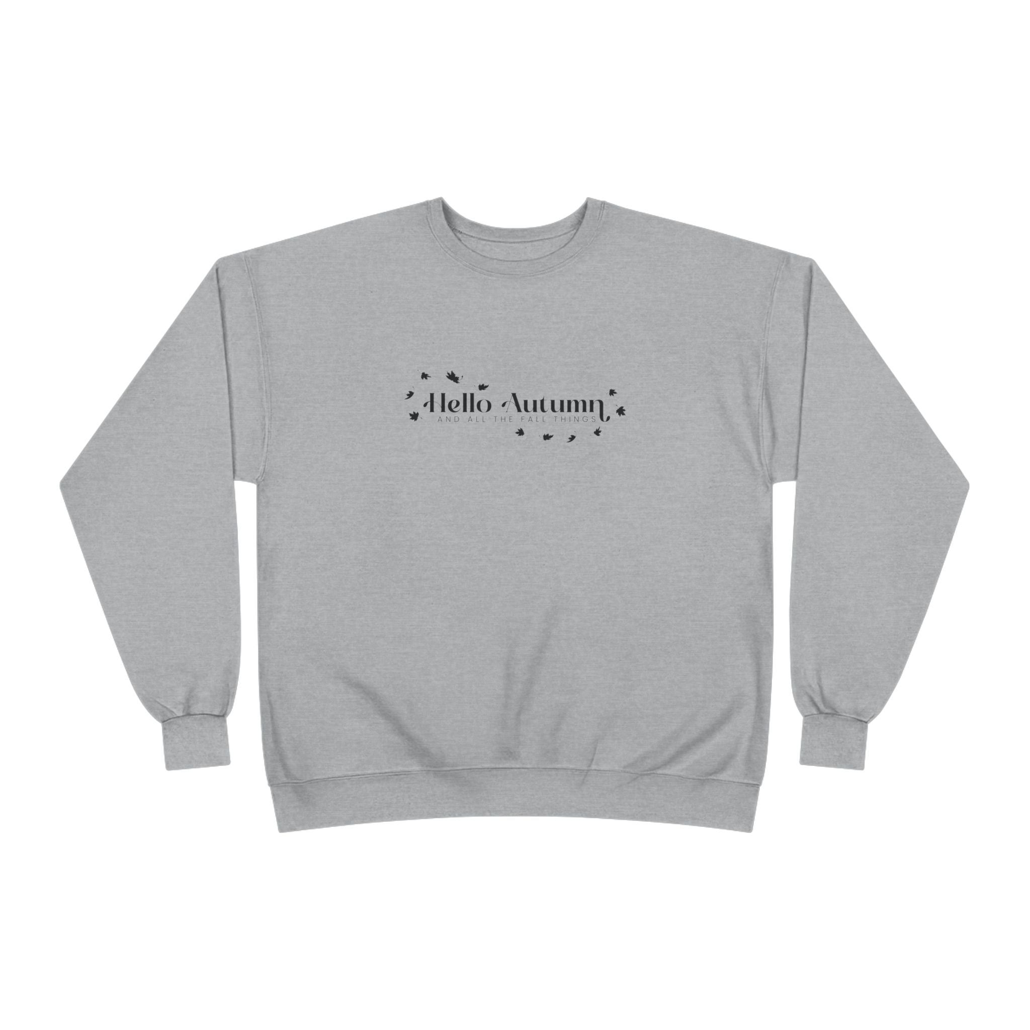 Autumn-Themed Crewneck Sweatshirt Cozy Fall Apparel