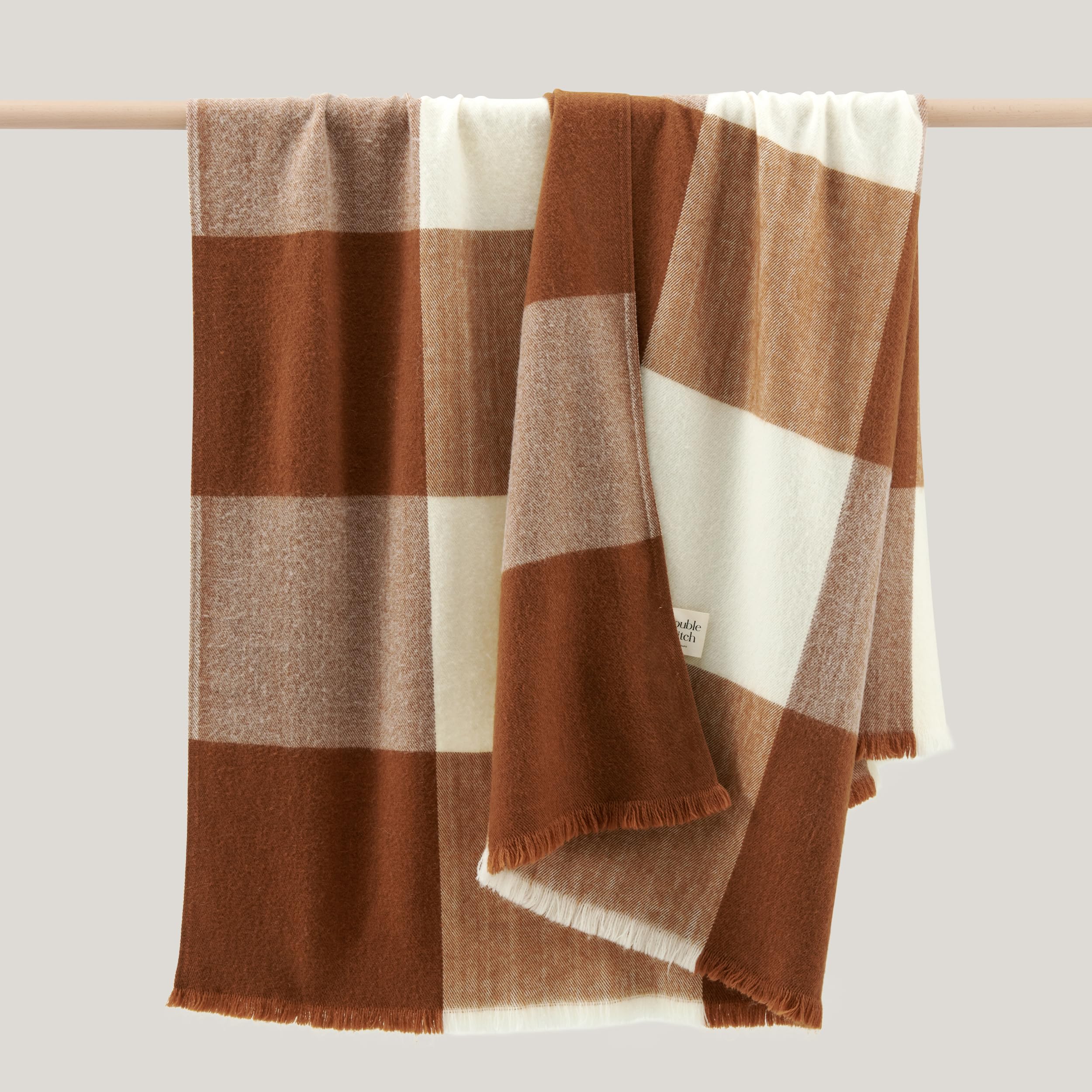 Alpaca Wool Throw Blanket - Luxury Decorative Fleece Blanket