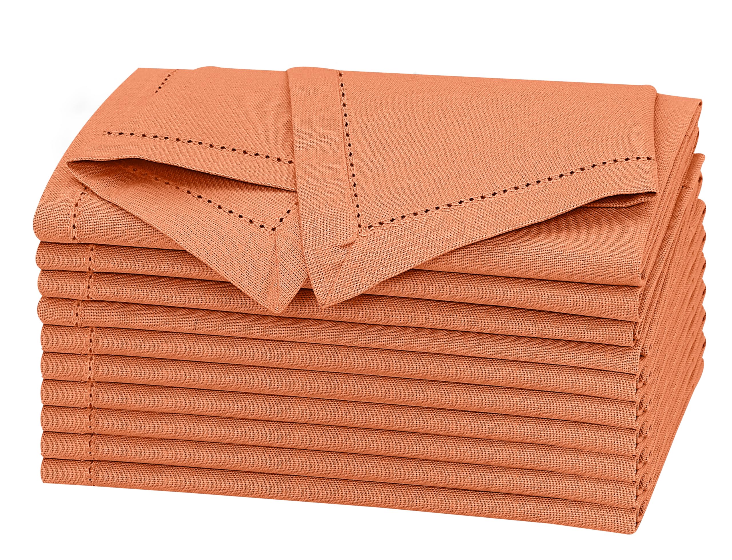 Premium Linen Napkins Set of 6 Fall/Orange