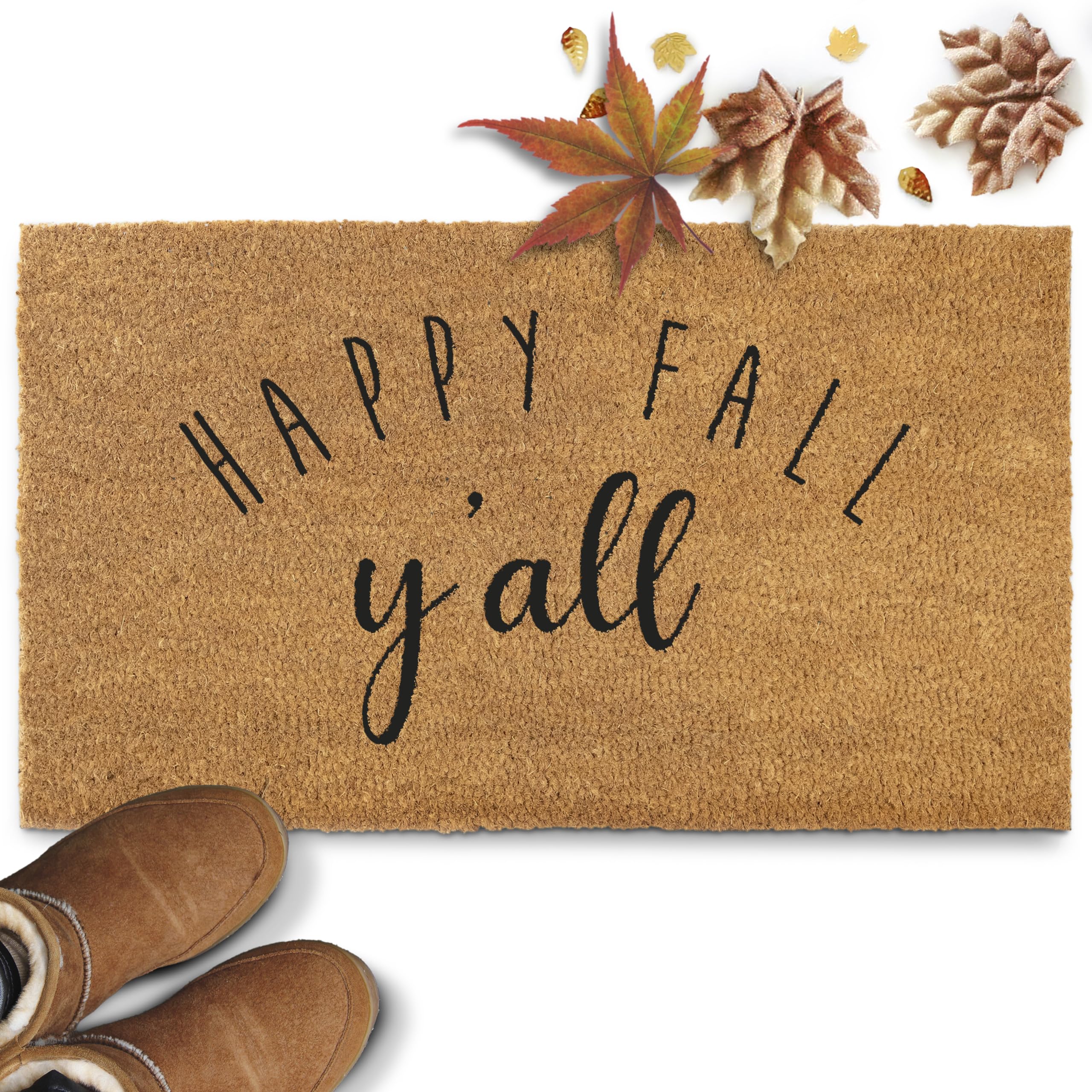 Happy Fall Yall Doormat 30x17 Inch