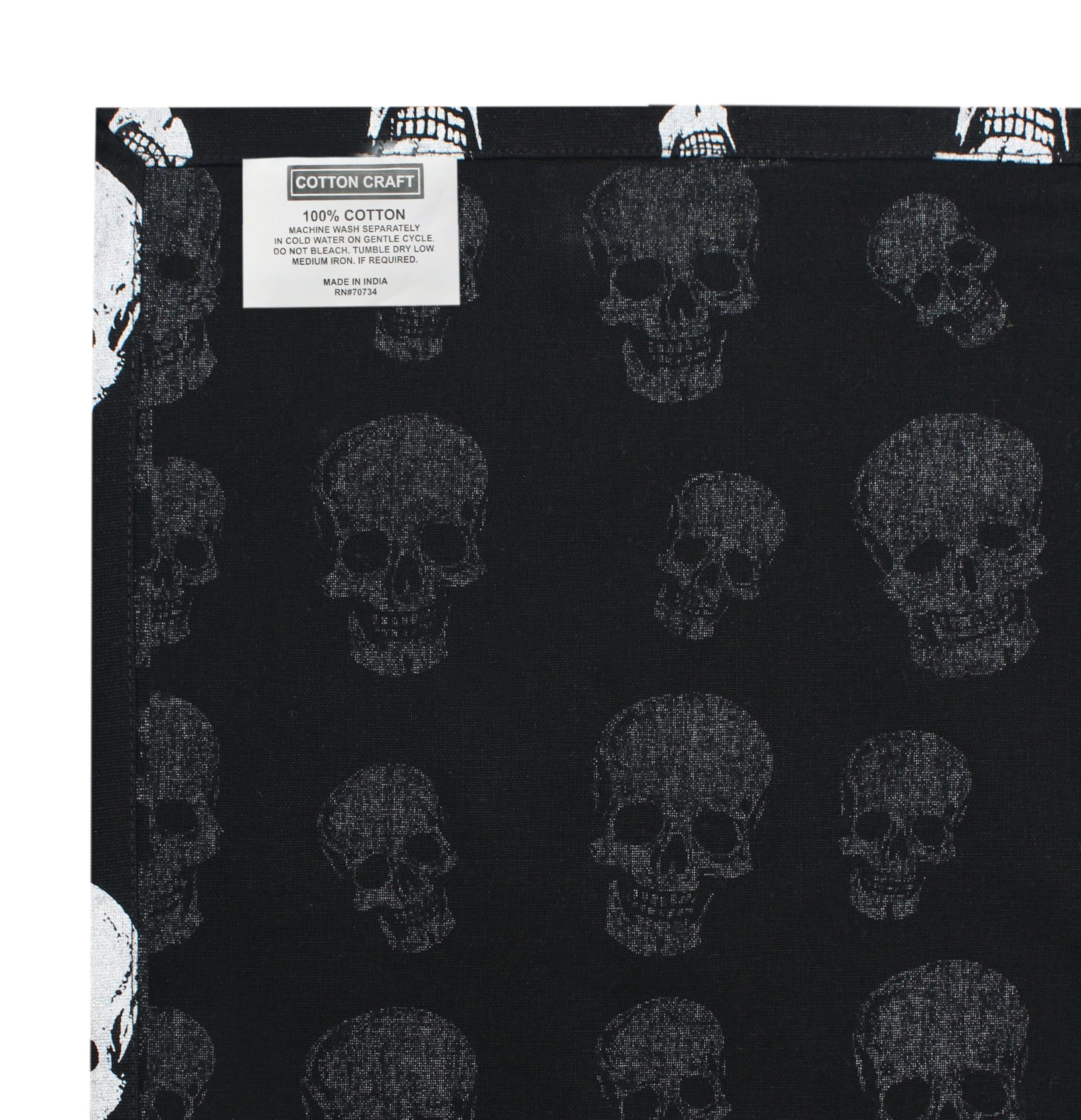 Halloween Cloth Spooky Skull Dinner Napkins Set of 12