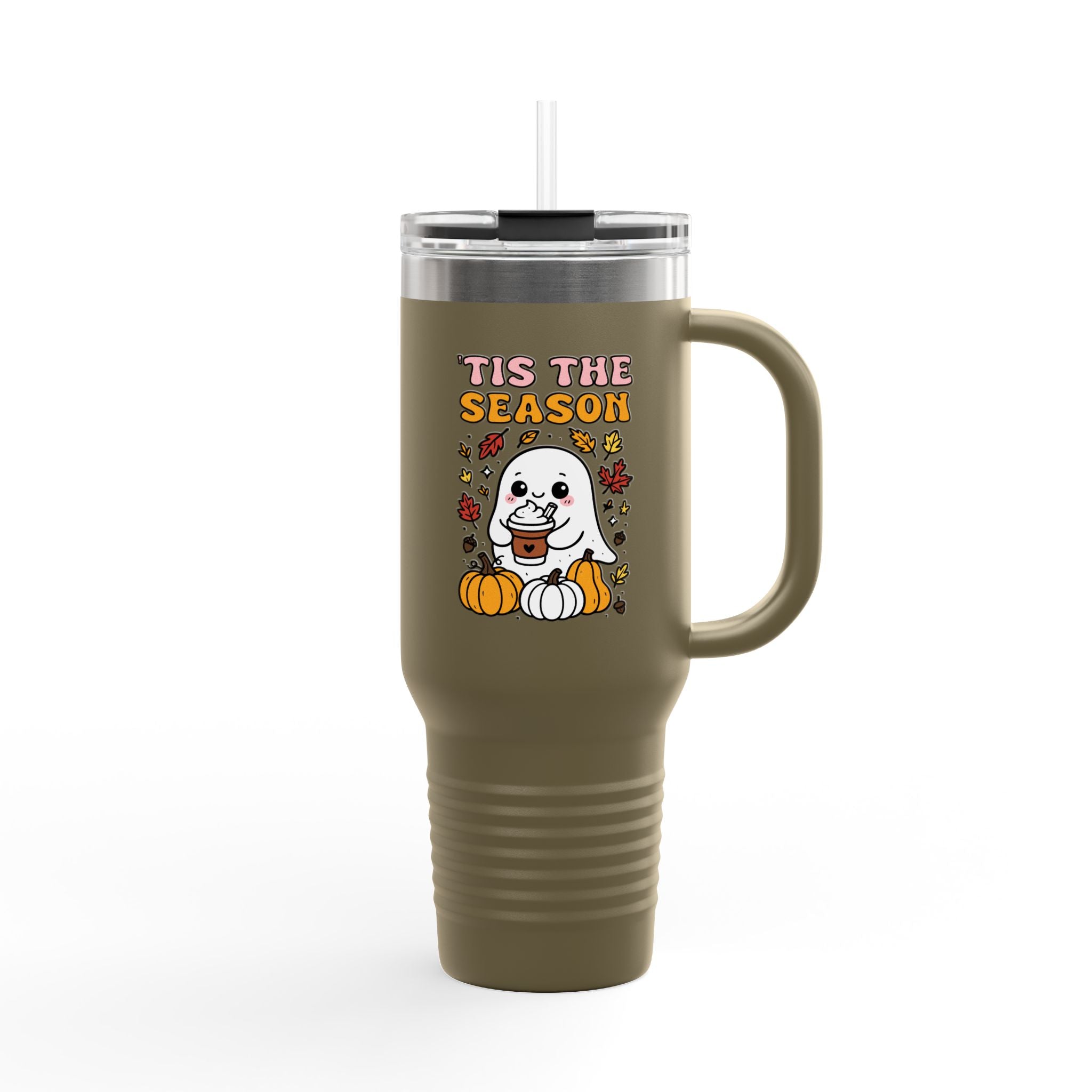 Cute Fall Insulated Travel Mug Seasonal Travel Cup for Coffee Lovers