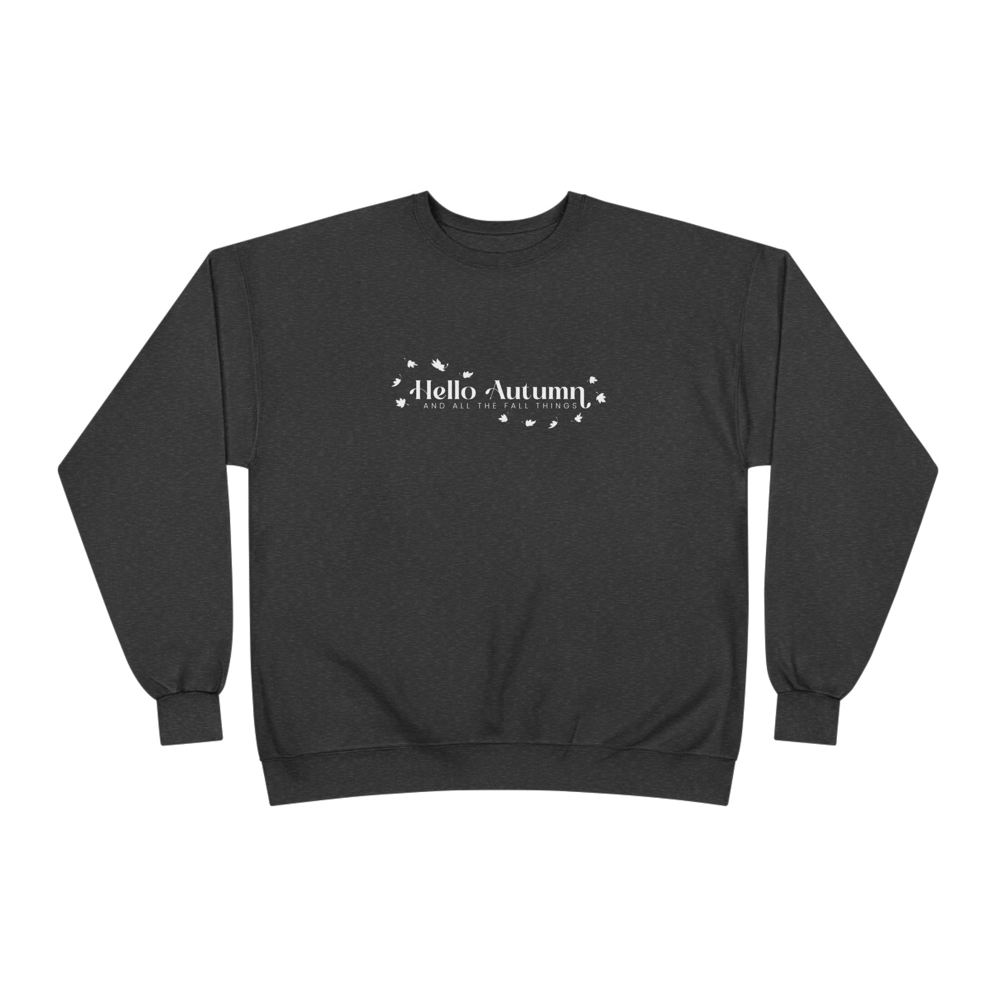 Autumn-Themed Crewneck Sweatshirt Cozy Fall Apparel