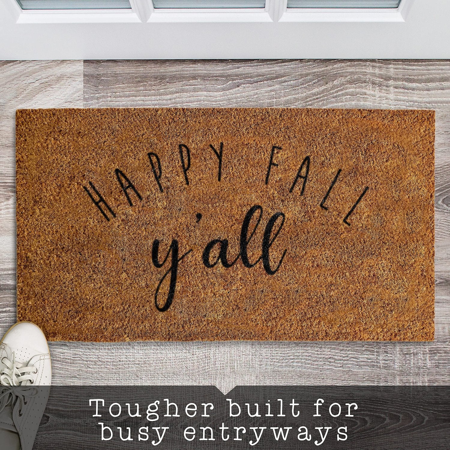 Happy Fall Yall Doormat 30x17 Inch