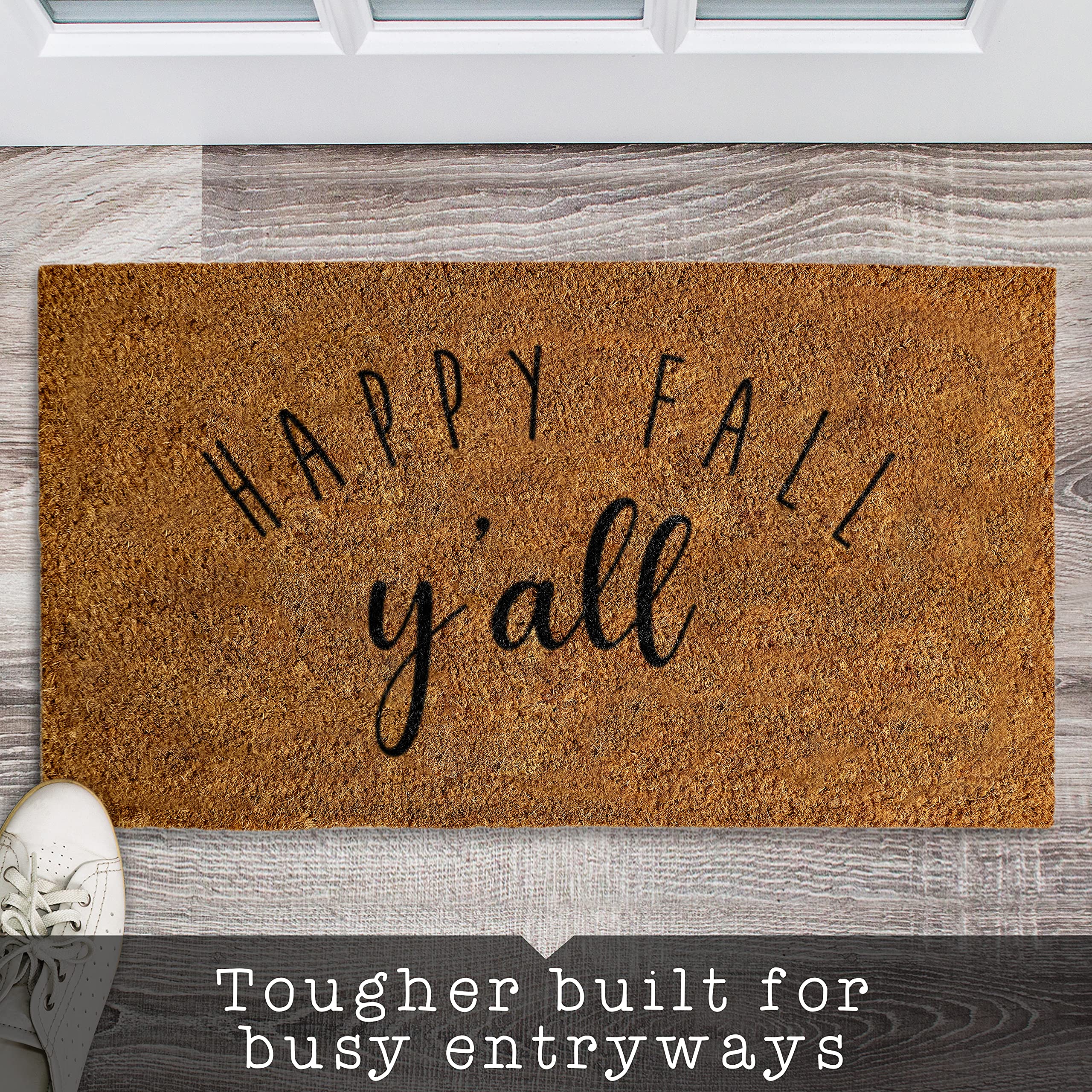 Happy Fall Yall Doormat 30x17 Inch