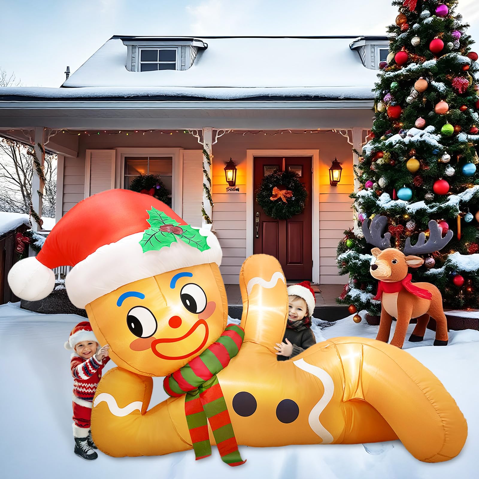 gingerbread inflatable decoration for Christmas
