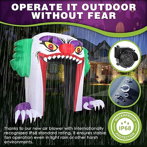 Outdoor Inflatable Halloween Clown Arch